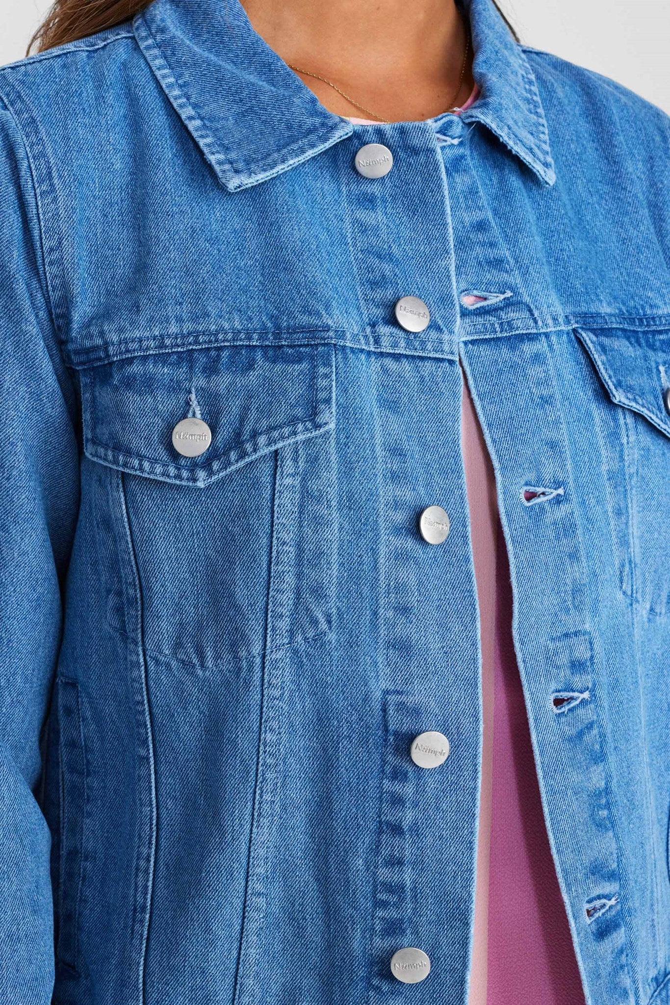 NUNAYA JACKET - Light Blue Denim - Image 4