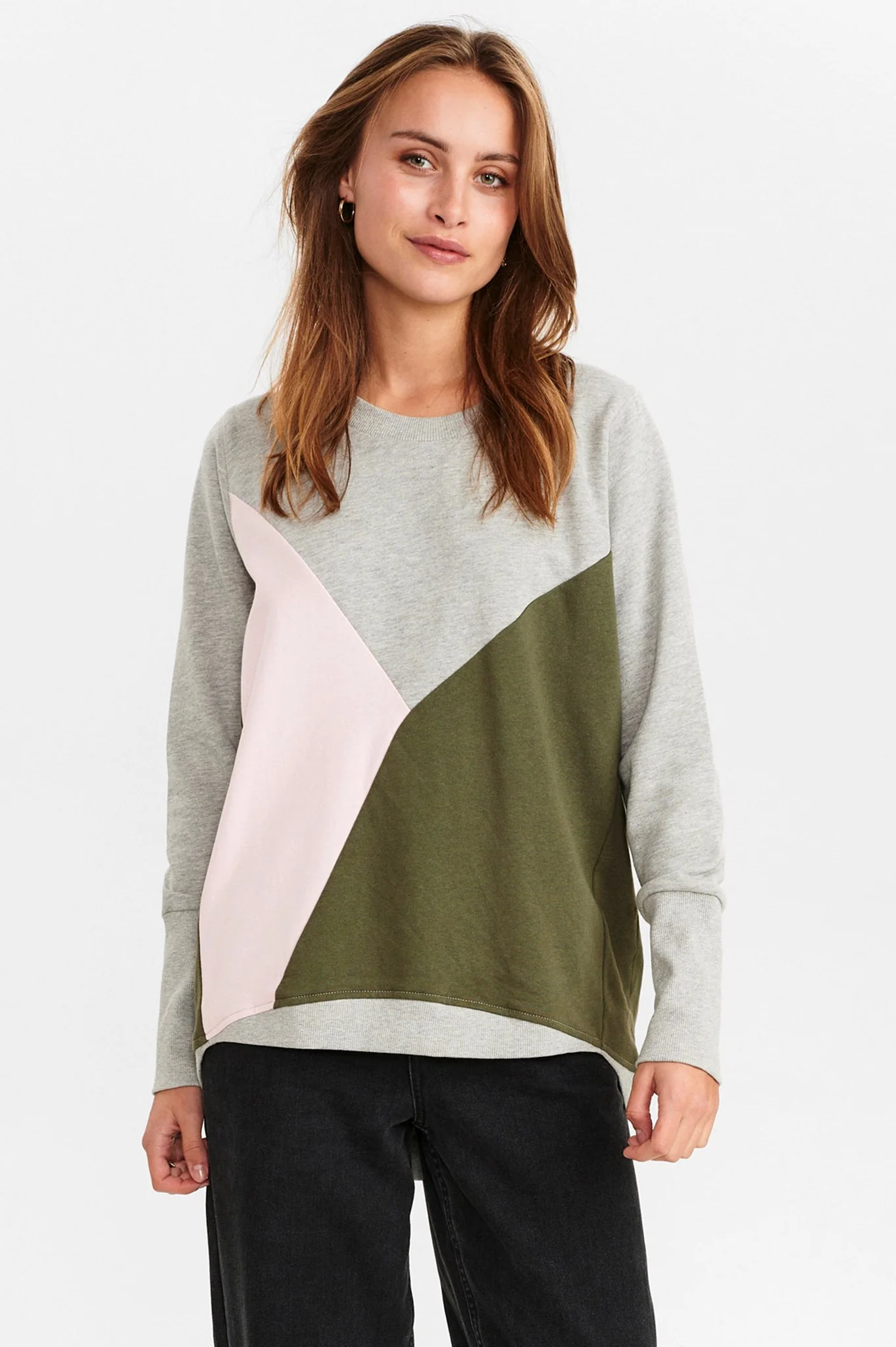 NUNICOLA SWEAT - Medium Grey mel