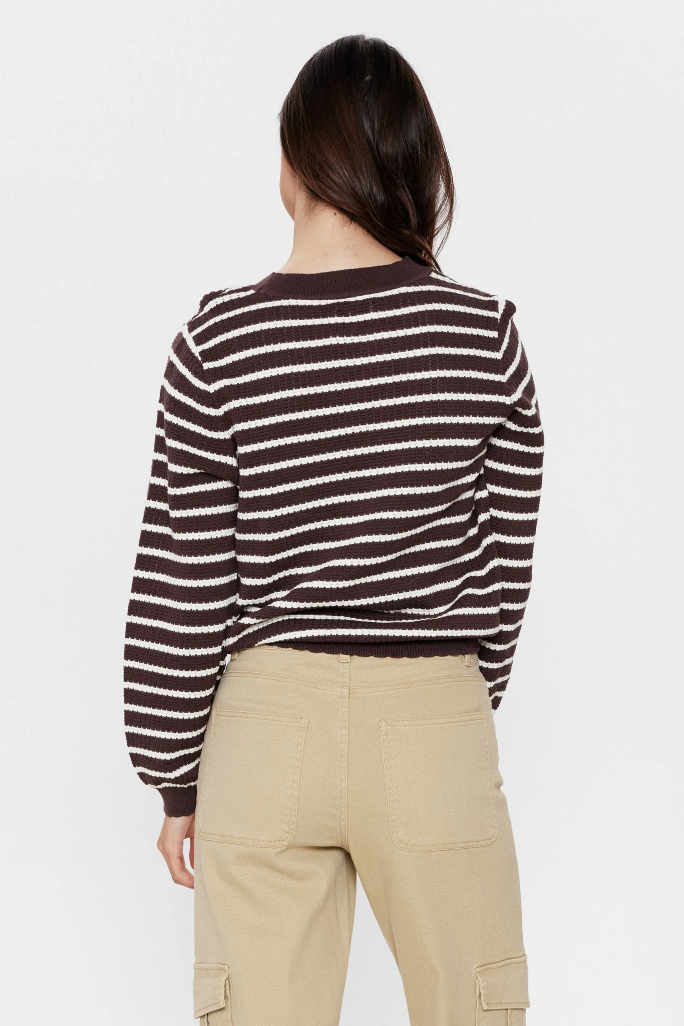 NUNICOLE LS PULLOVER - GOTS - Chicory Coffee - Image 2