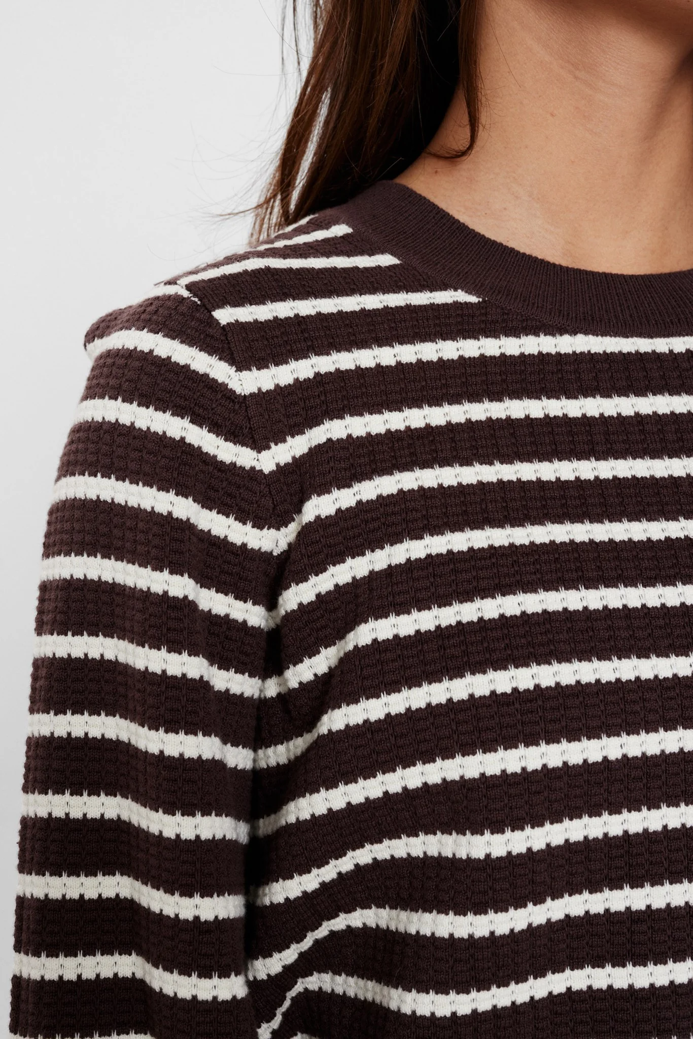 NUNICOLE LS PULLOVER - GOTS - Chicory Coffee - Image 5