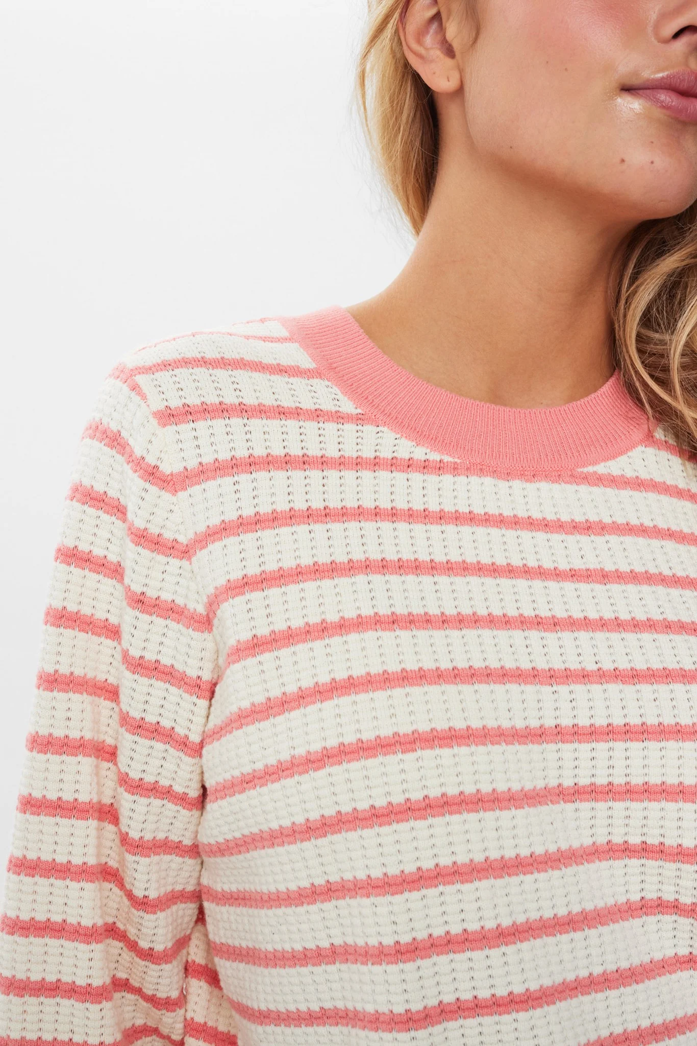 NUNICOLE LS PULLOVER - GOTS - Shell Pink - Image 4