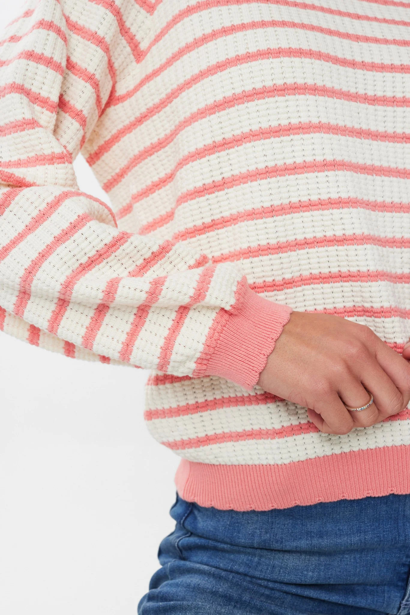 NUNICOLE LS PULLOVER - GOTS - Shell Pink - Image 5