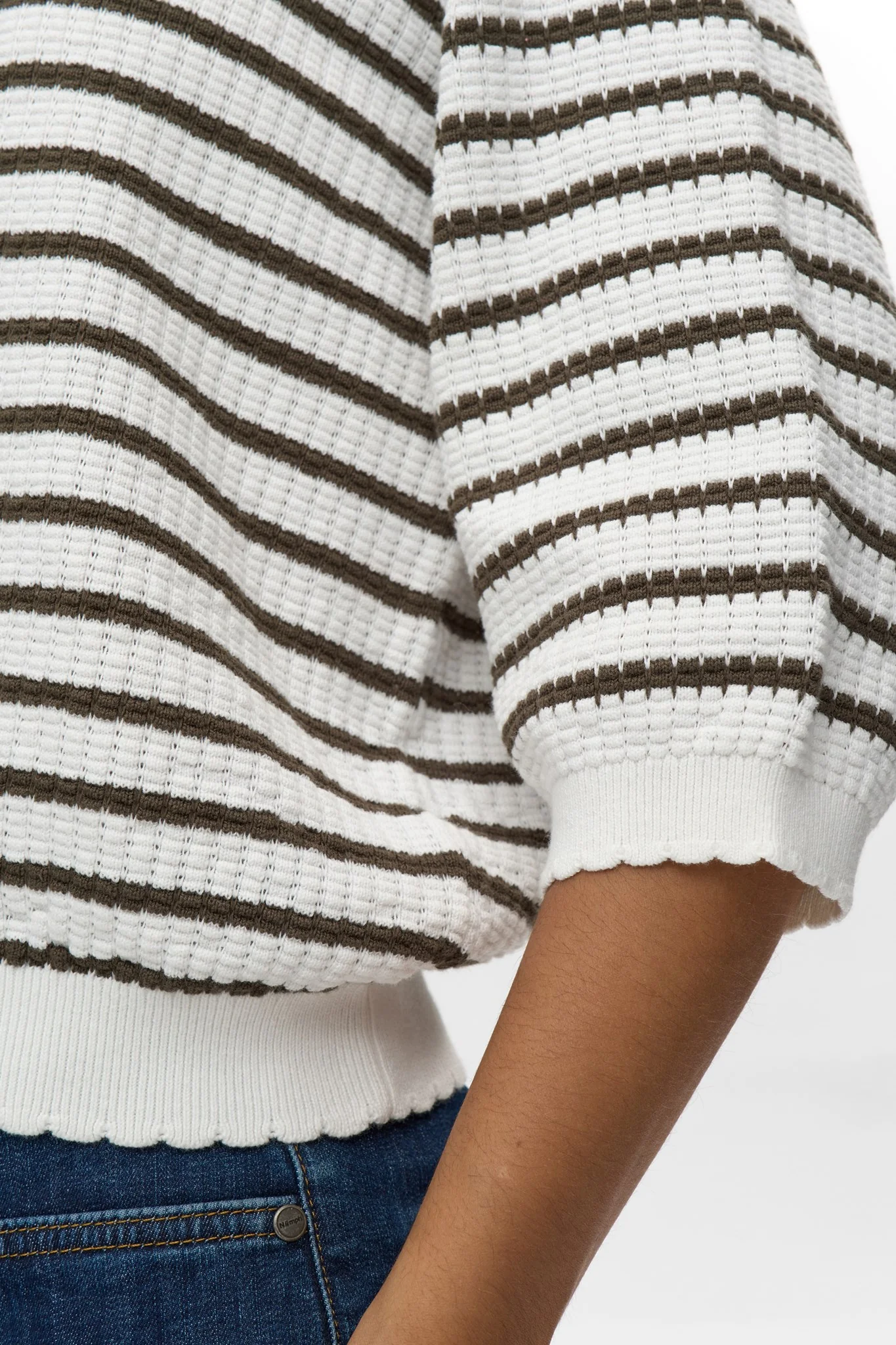 NUNICOLE NEW PULLOVER - GOTS - Grape leaf - Image 5