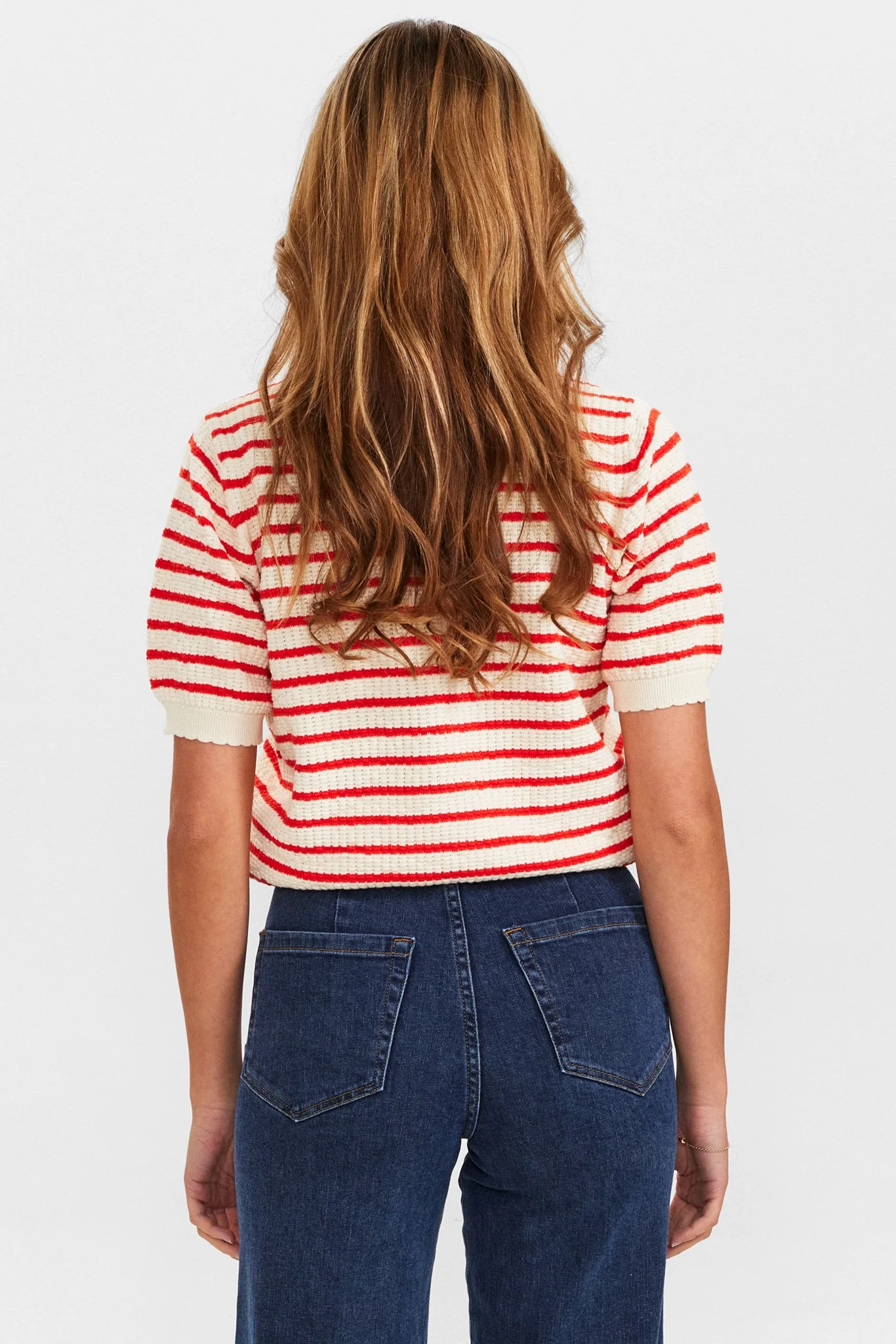 NUNICOLE PULLOVER - GOTS - Cherry Tomato - Image 2