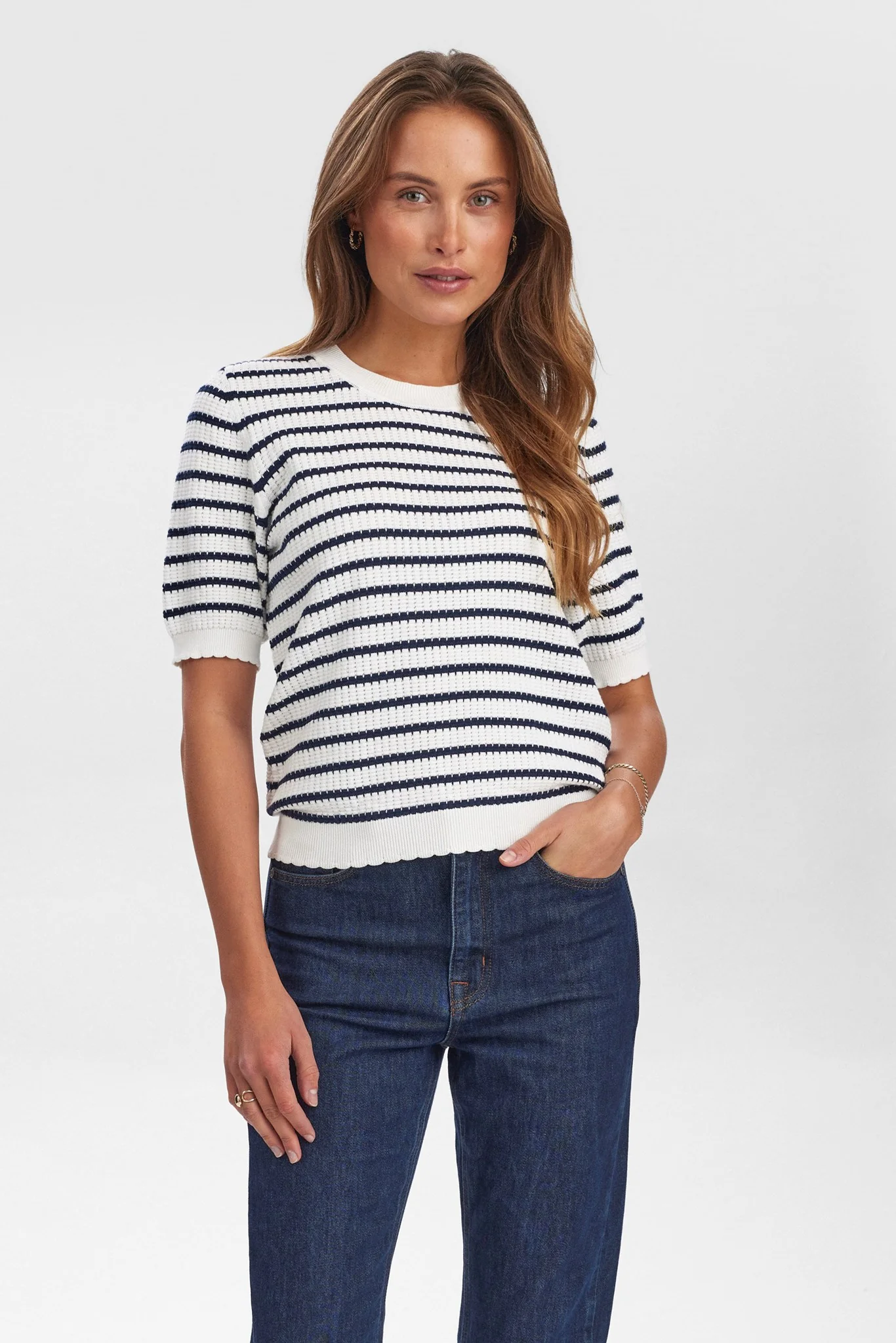 NUNICOLE PULLOVER - GOTS - Dark Sapphire