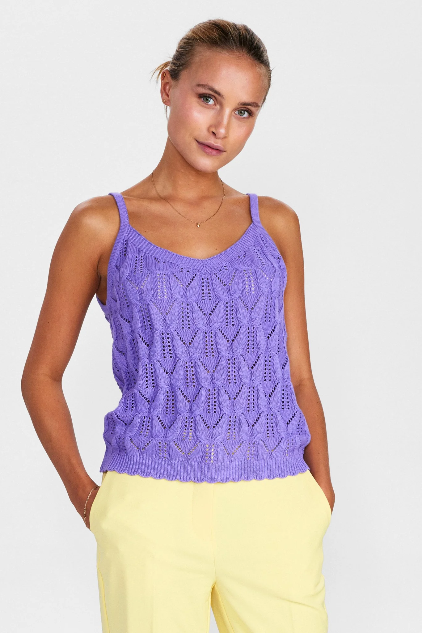 NUNIKKIE KNIT TOP - GOTS - Paisley Purple