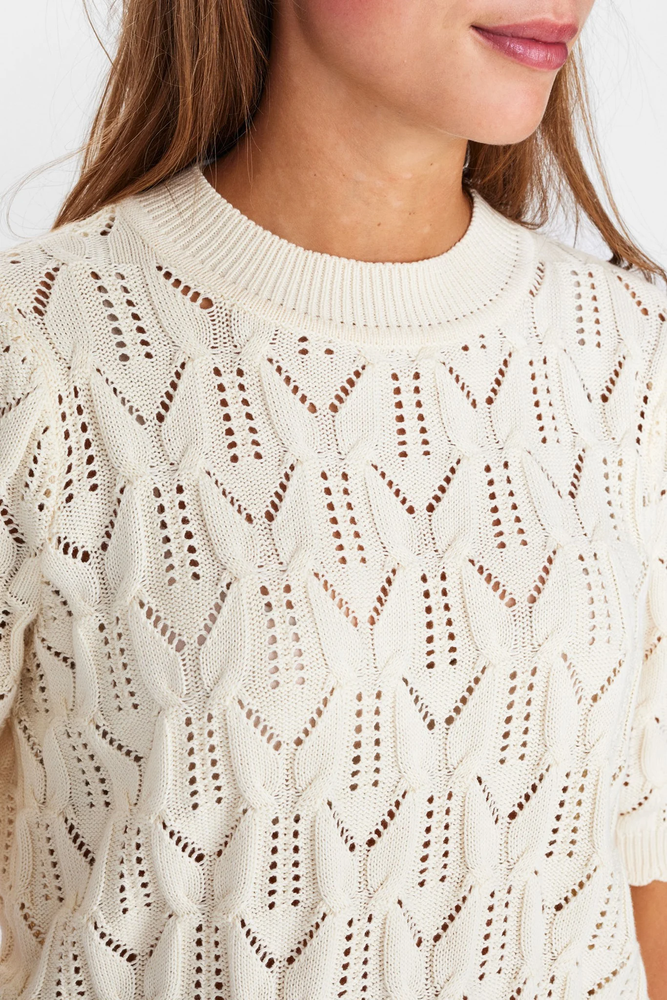 NUNIKKIE PULLOVER - GOTS - Cloud Dancer - Image 4