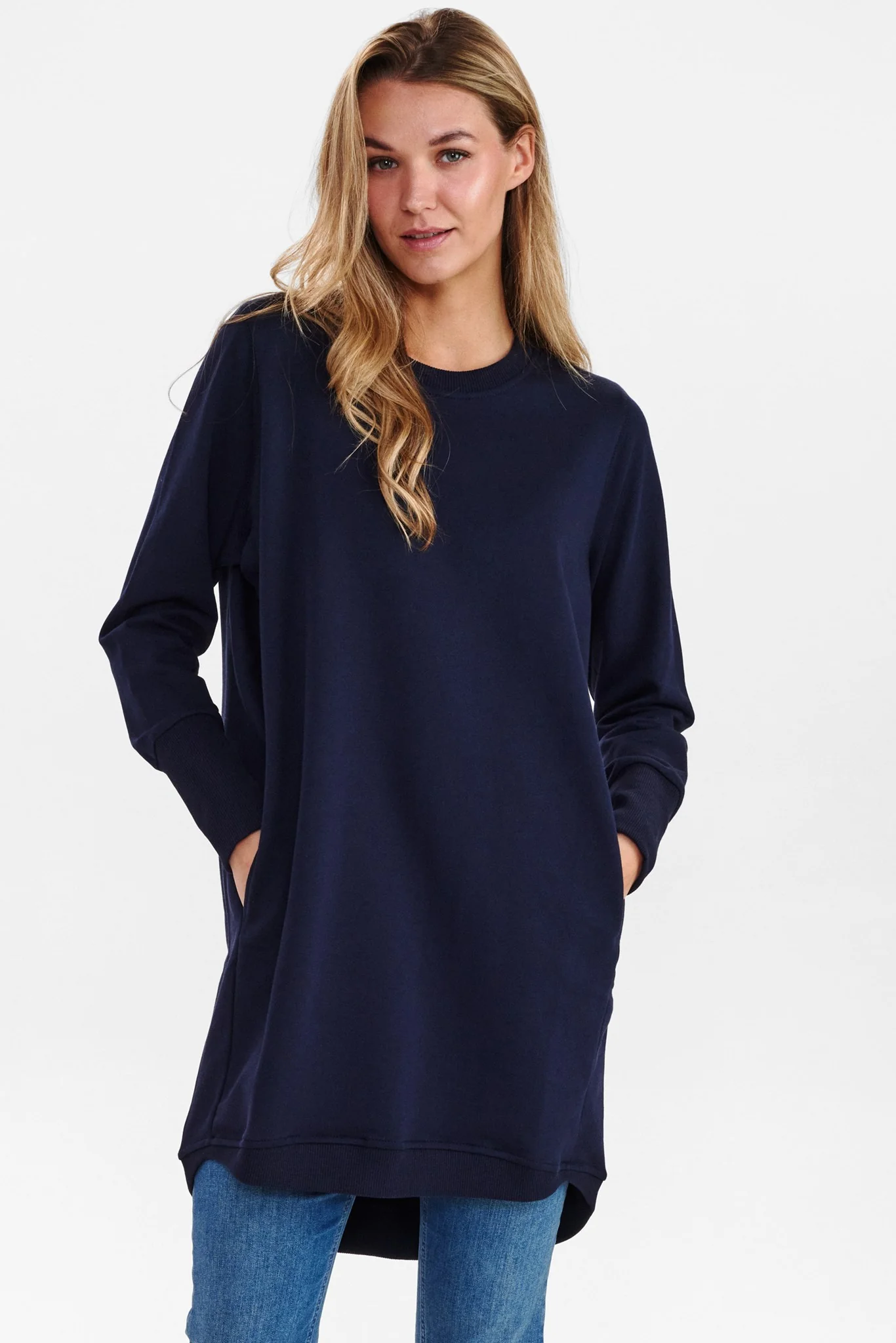 NUNIKOLA DRESS - NOOS - GOTS - Dark Sapphire