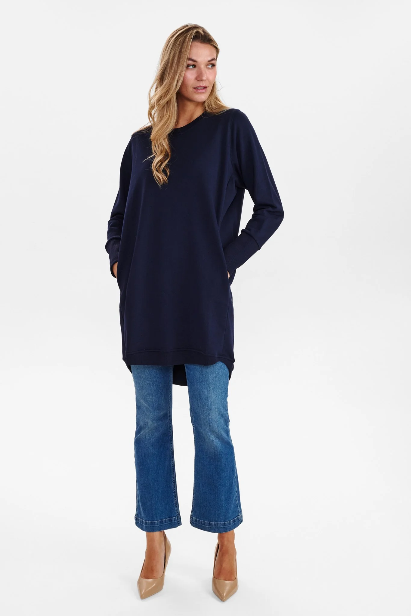 NUNIKOLA DRESS - NOOS - GOTS - Dark Sapphire - Image 3