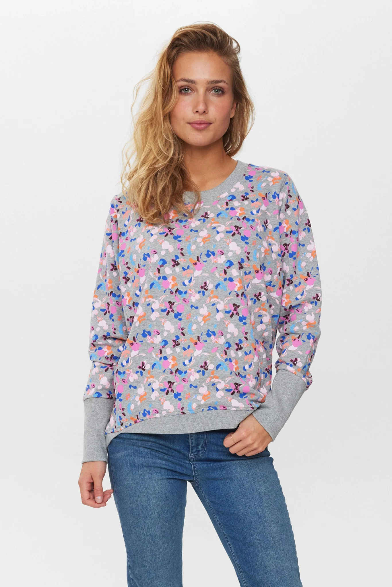 NUNIKOLA SWEAT  - Light grey mel
