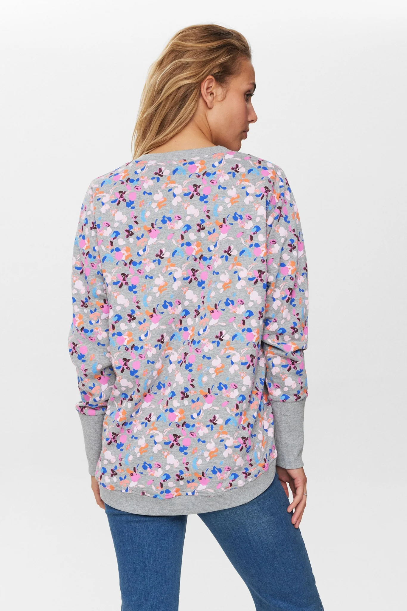 NUNIKOLA SWEAT  - Light grey mel - Image 2