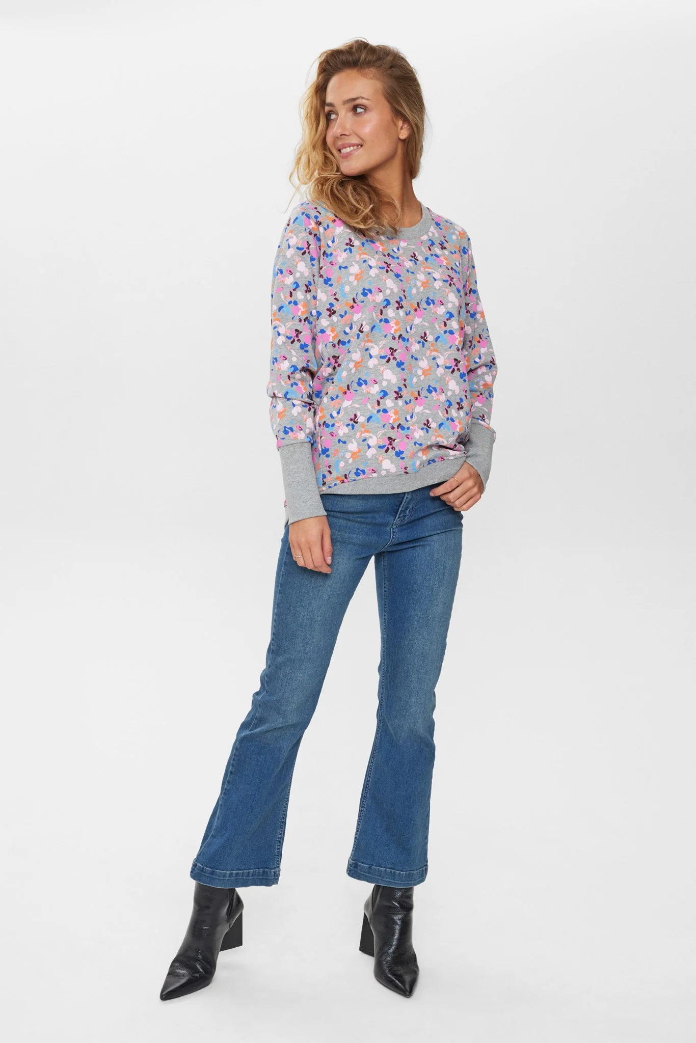 NUNIKOLA SWEAT  - Light grey mel - Image 3