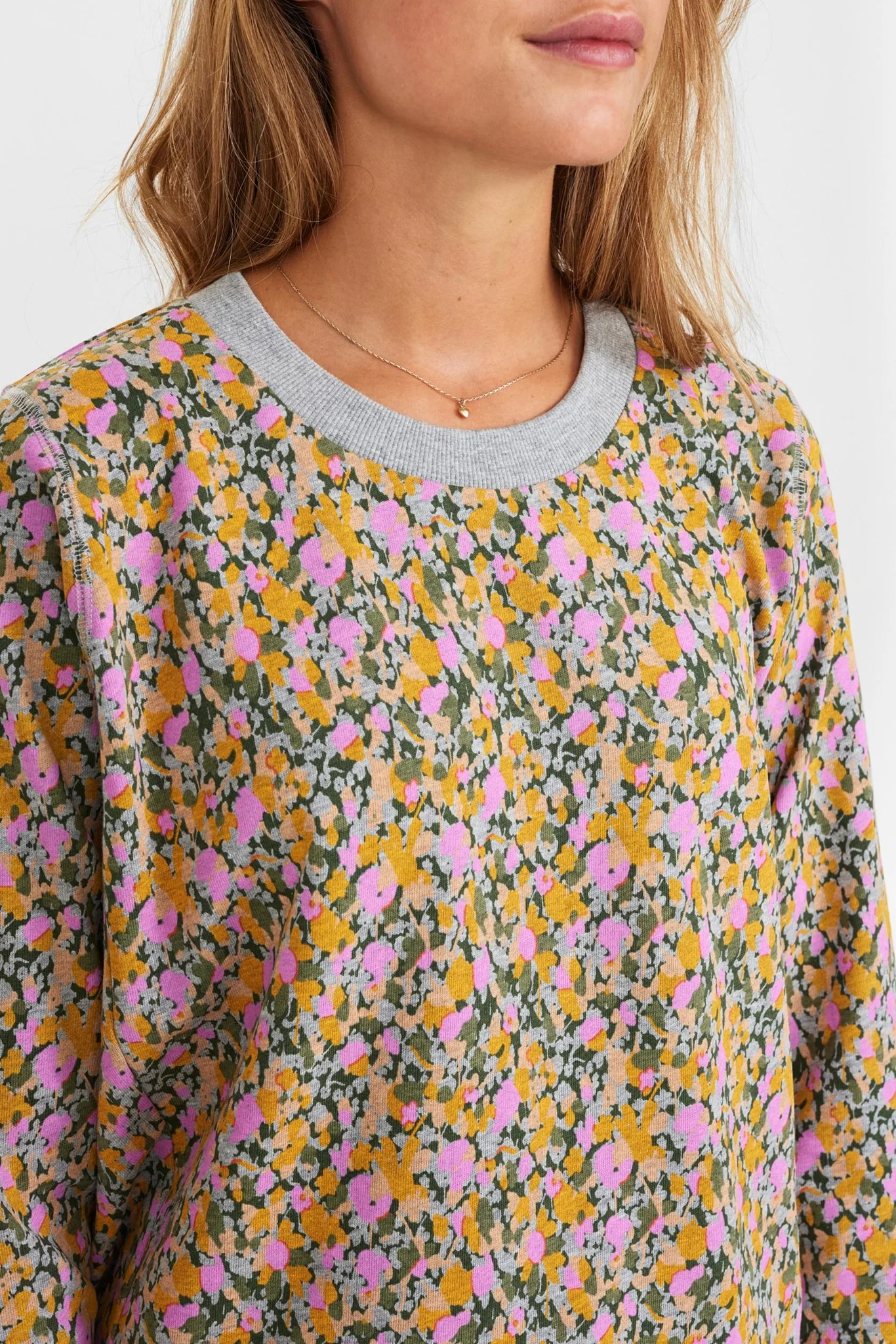 NUNIKOLA SWEAT - Medium Grey mel - Image 4