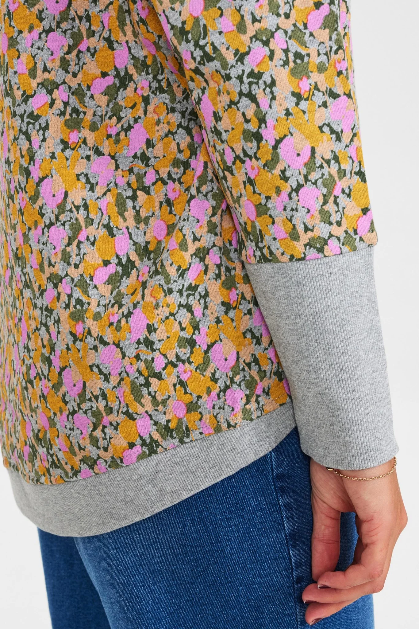 NUNIKOLA SWEAT - Medium Grey mel - Image 5