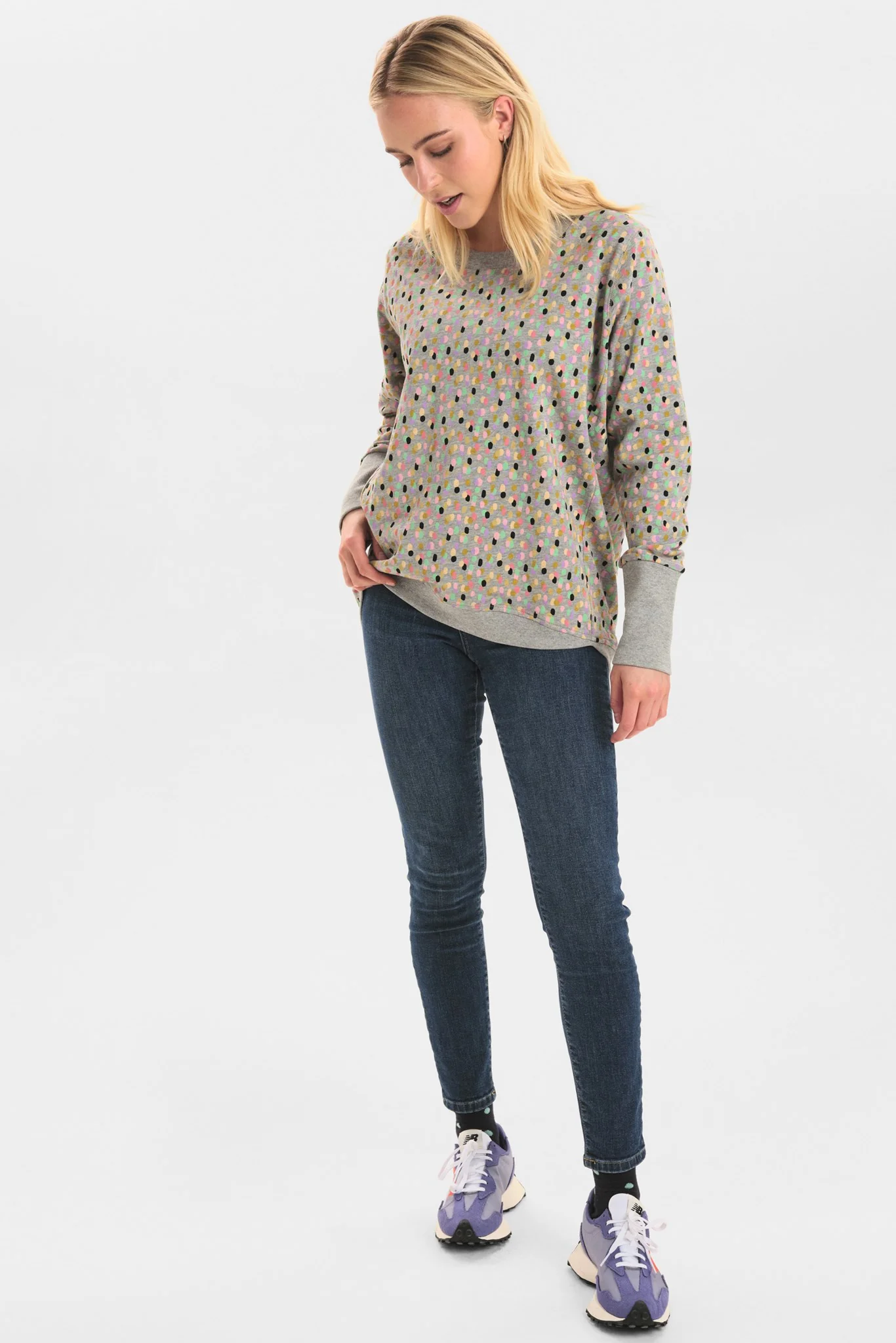 NUNIKOLA SWEAT - Medium Grey mel - Image 3