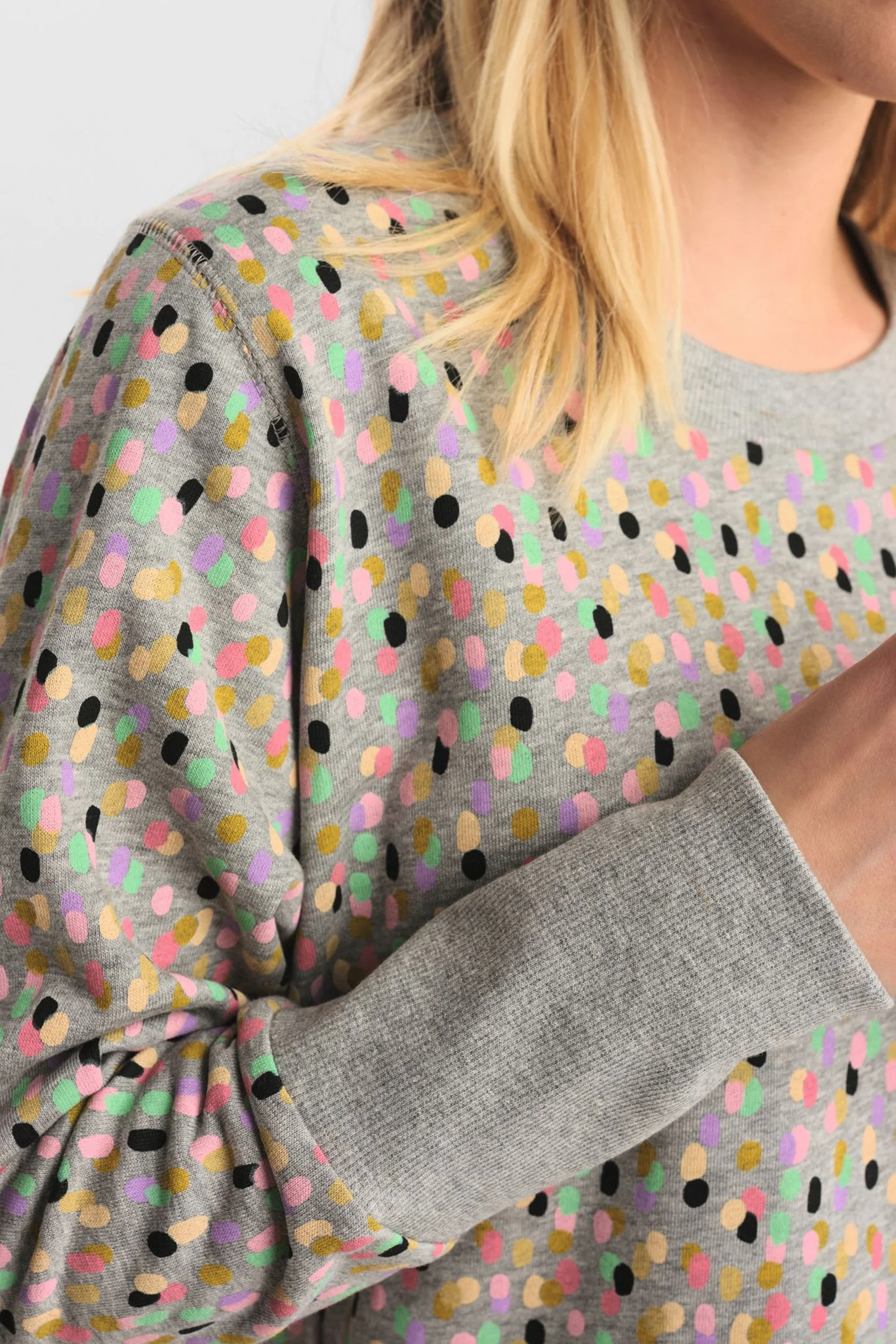 NUNIKOLA SWEAT - Medium Grey mel - Image 4