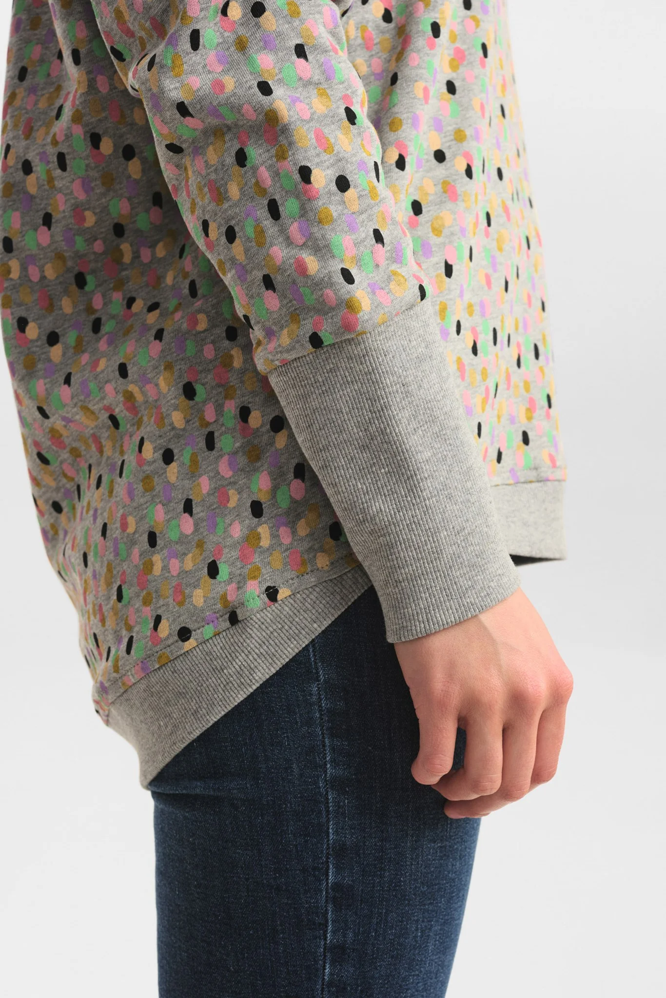 NUNIKOLA SWEAT - Medium Grey mel - Image 5