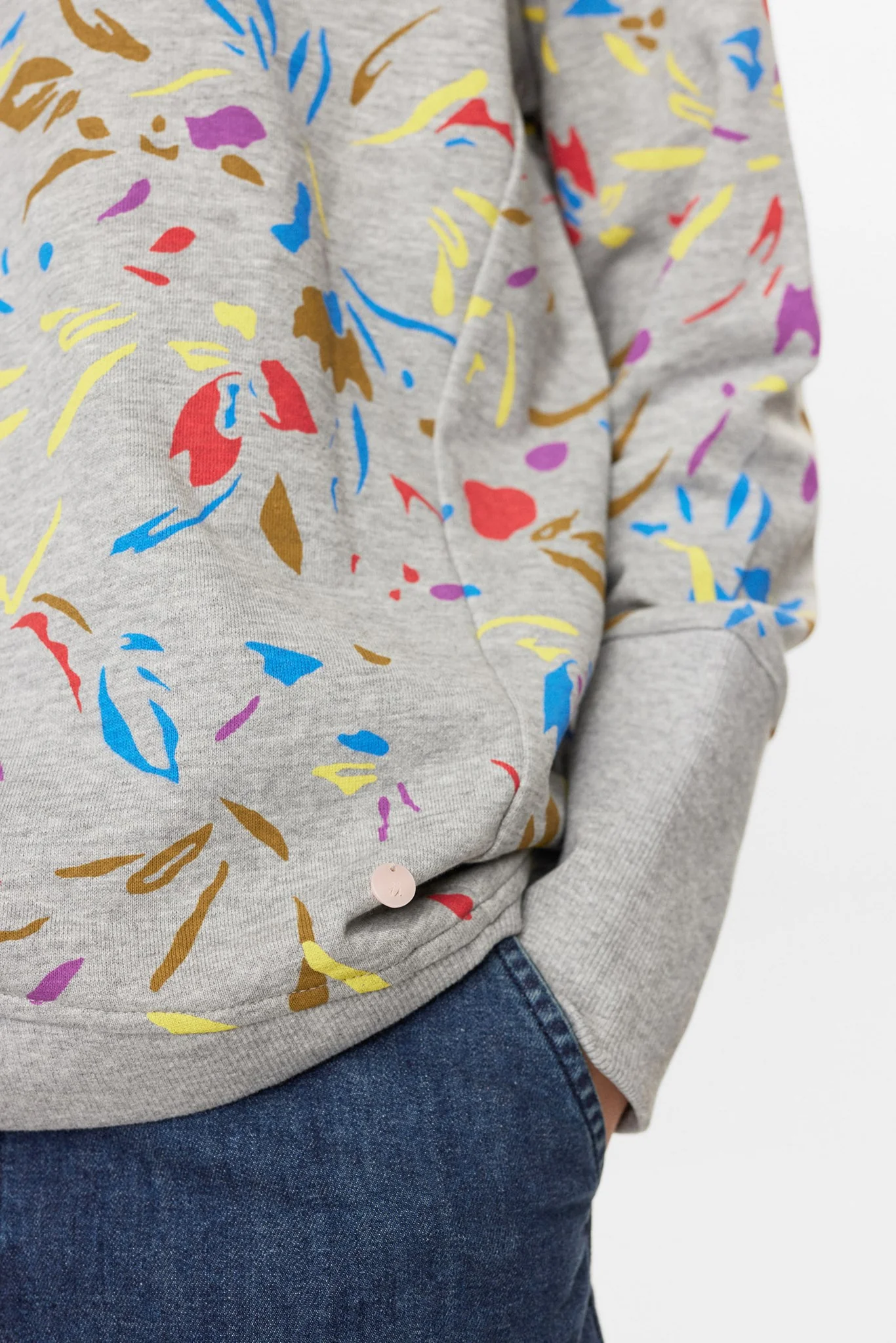 NUNIKOLA SWEAT - Medium Grey mel - Image 5