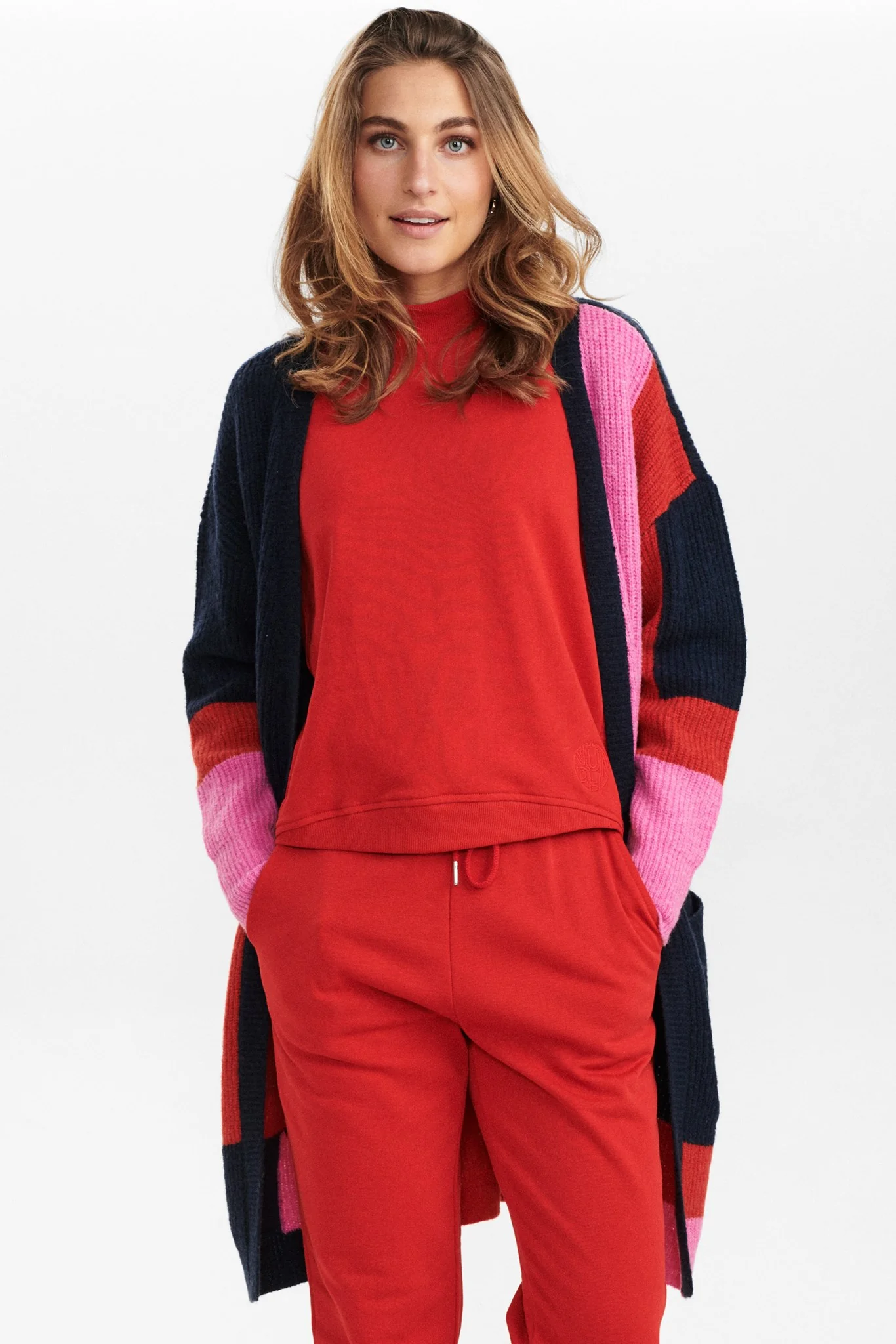 NUNINA CARDIGAN BF - Molten Lava
