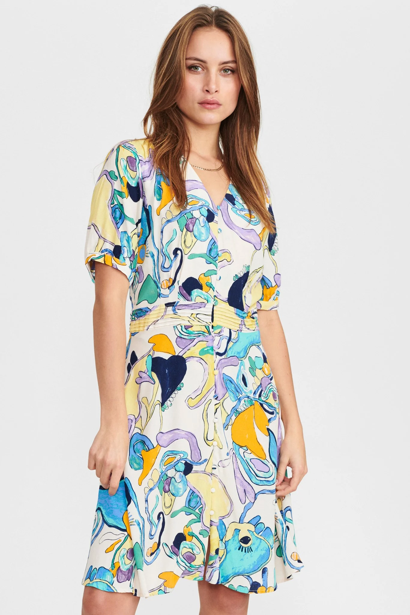 NUNINNA SHORT DRESS - Mixed Colors