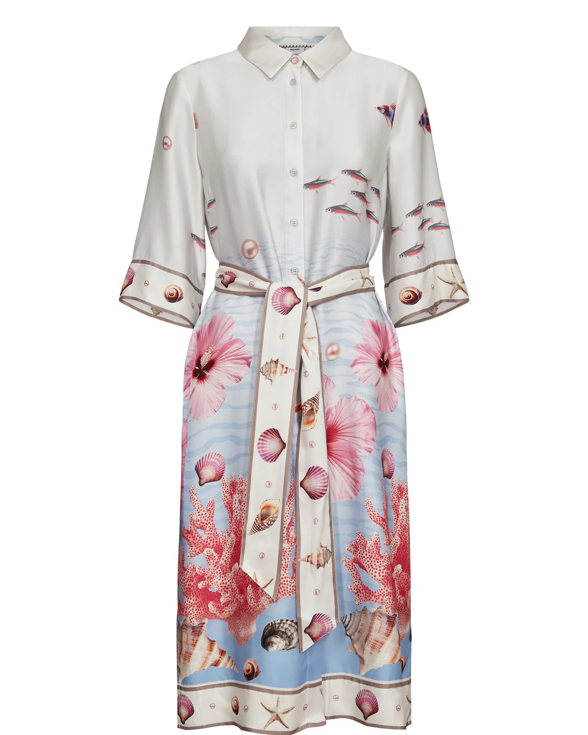 NUOCEANA SHIRT DRESS - Skyway - Image 6