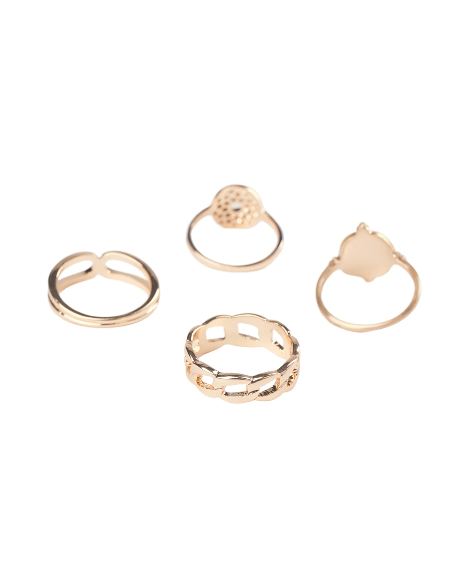 NUOLPA RING 4-PACK - Gold - Image 2