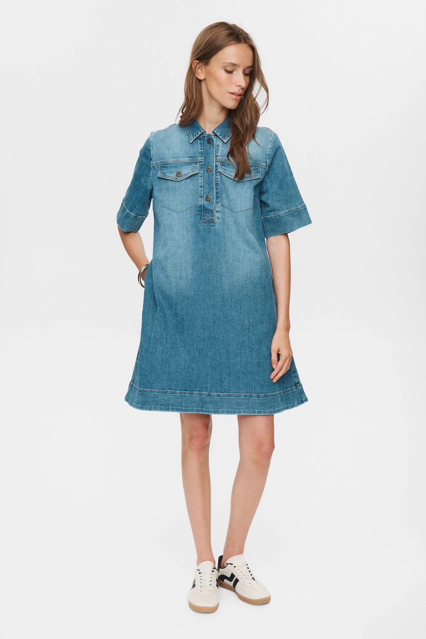 NUPARIS DRESS - Light Denim Blue 2 - Image 3