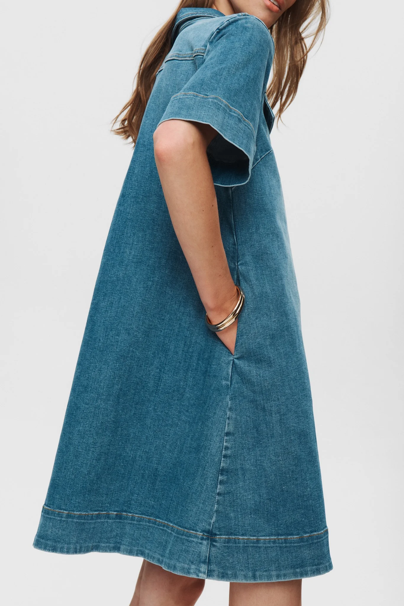 NUPARIS DRESS - Light Denim Blue 2 - Image 5