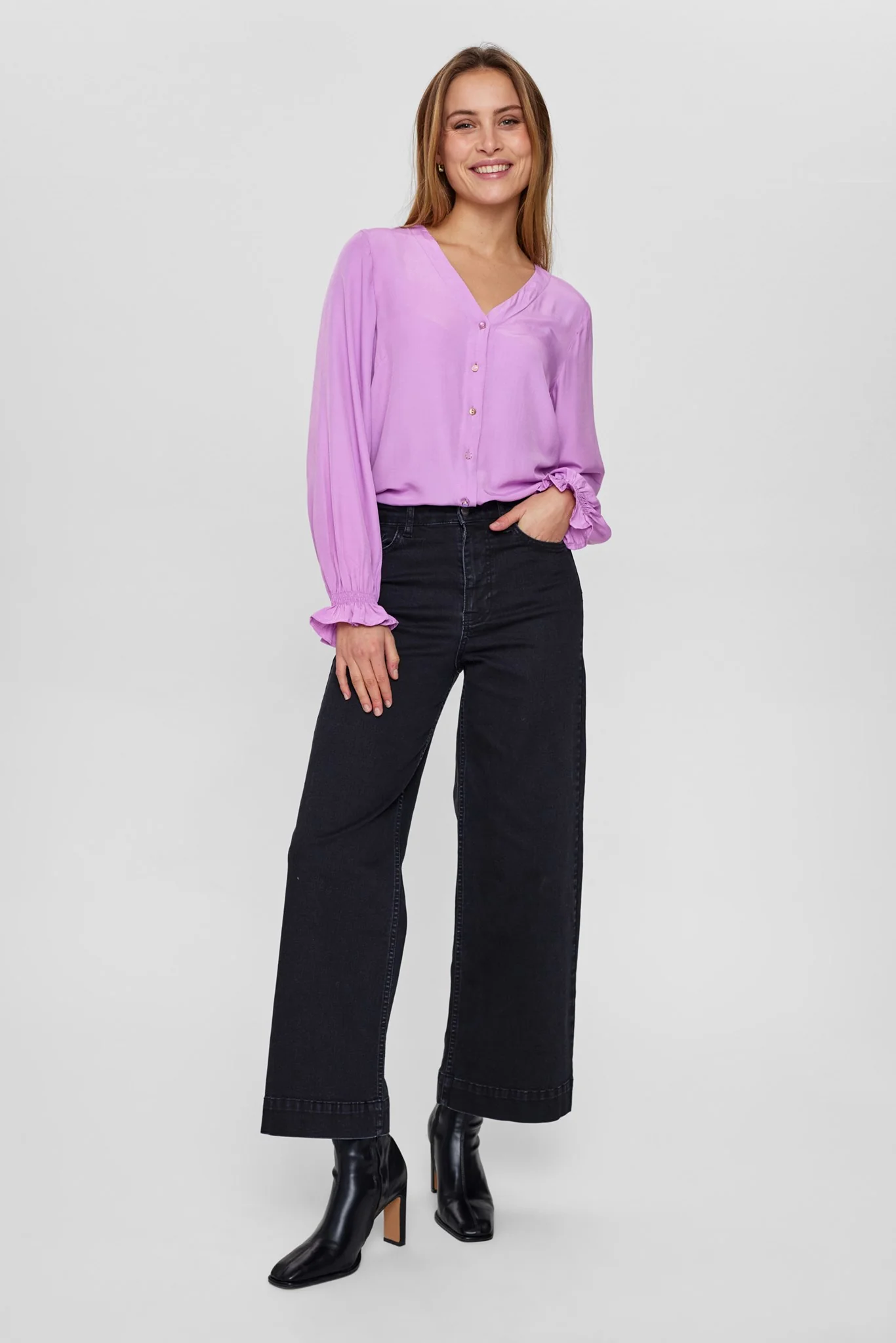 NUPARIS JEANS CROPPED - BLACK - Pirate Black - Image 3
