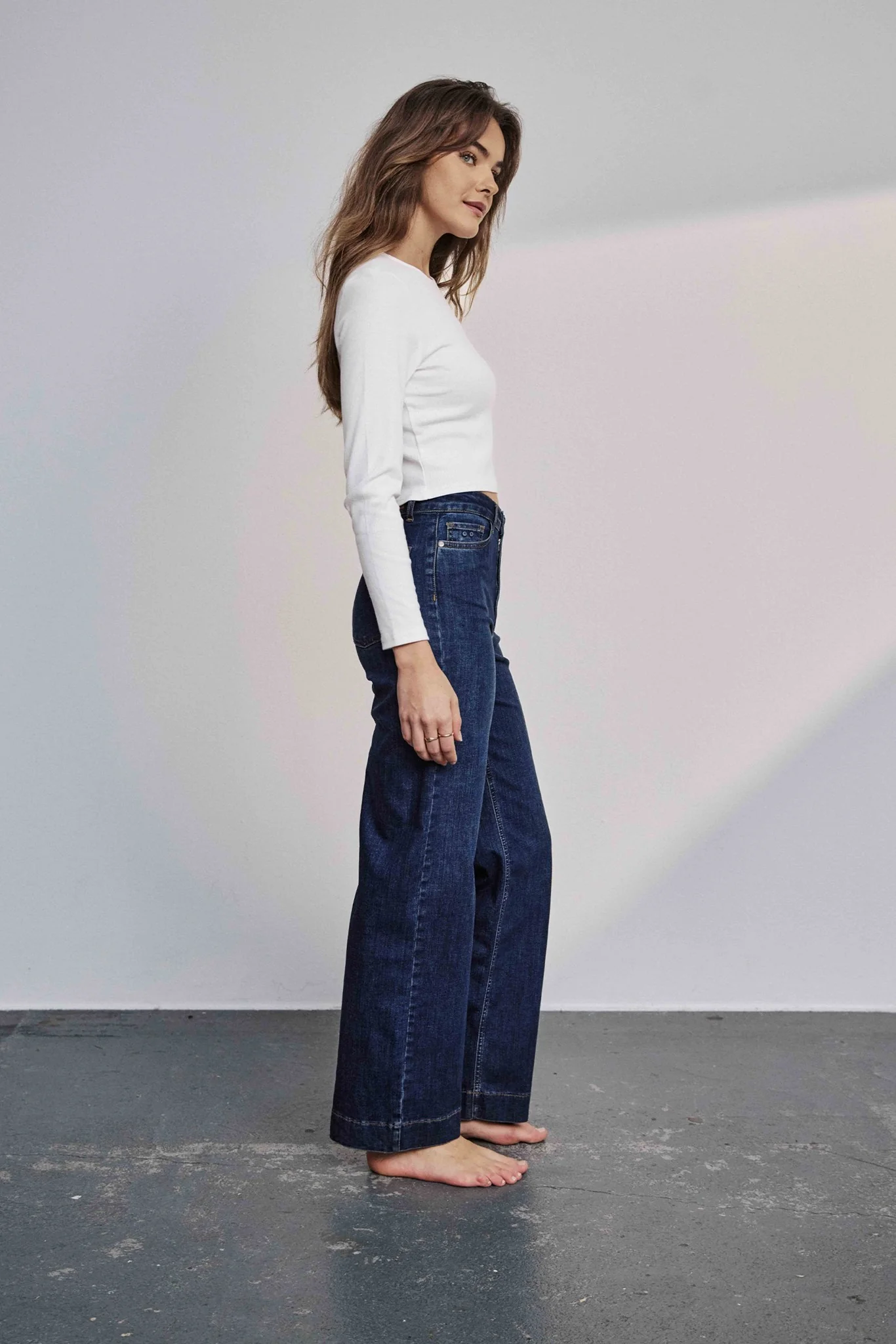 NUPARIS JEANS LONG DARK BLUE - Dark Blue Denim - Image 4