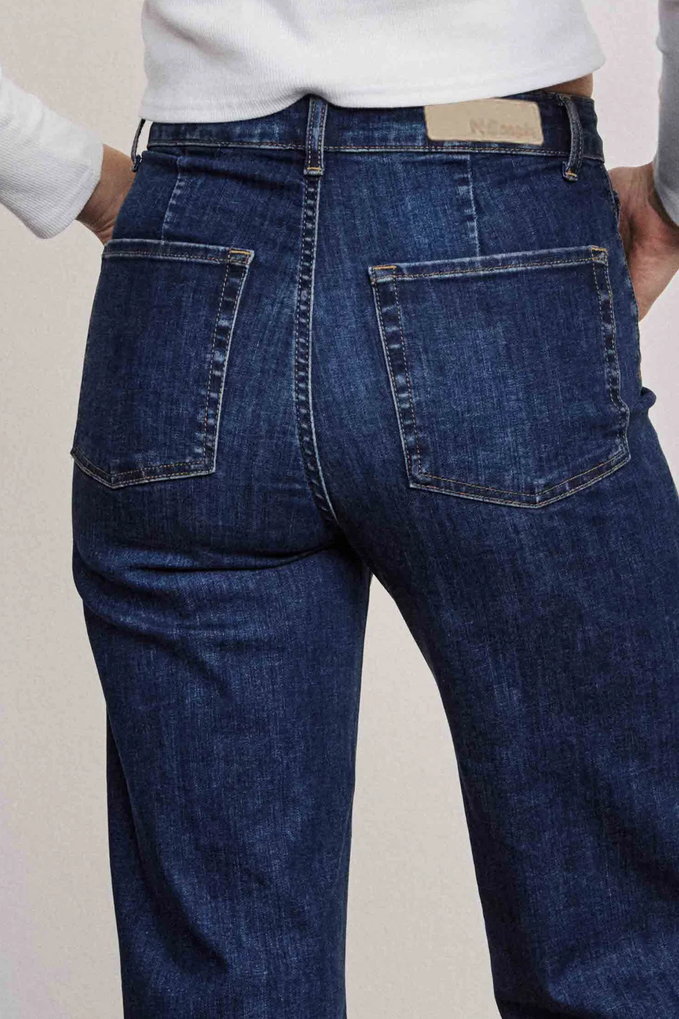 NUPARIS JEANS LONG DARK BLUE - Dark Blue Denim - Image 5