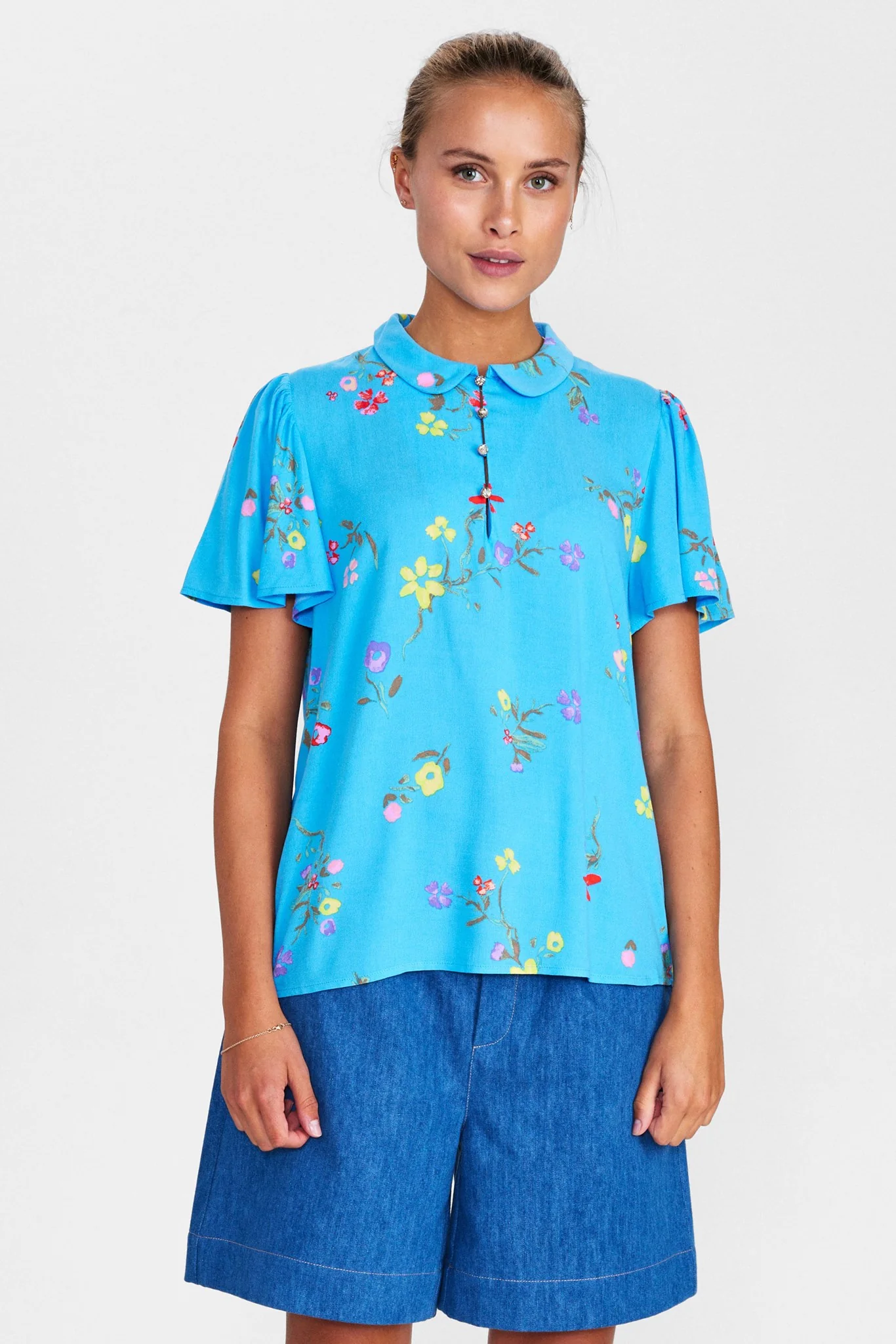 NUPAYANA BLOUSE - Bonnie Blue