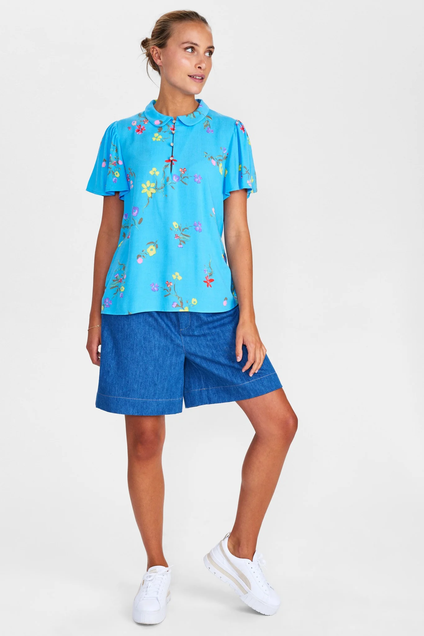NUPAYANA BLOUSE - Bonnie Blue - Image 3