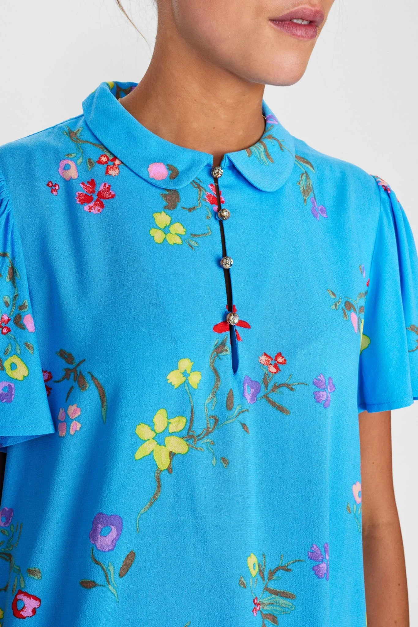 NUPAYANA BLOUSE - Bonnie Blue - Image 4