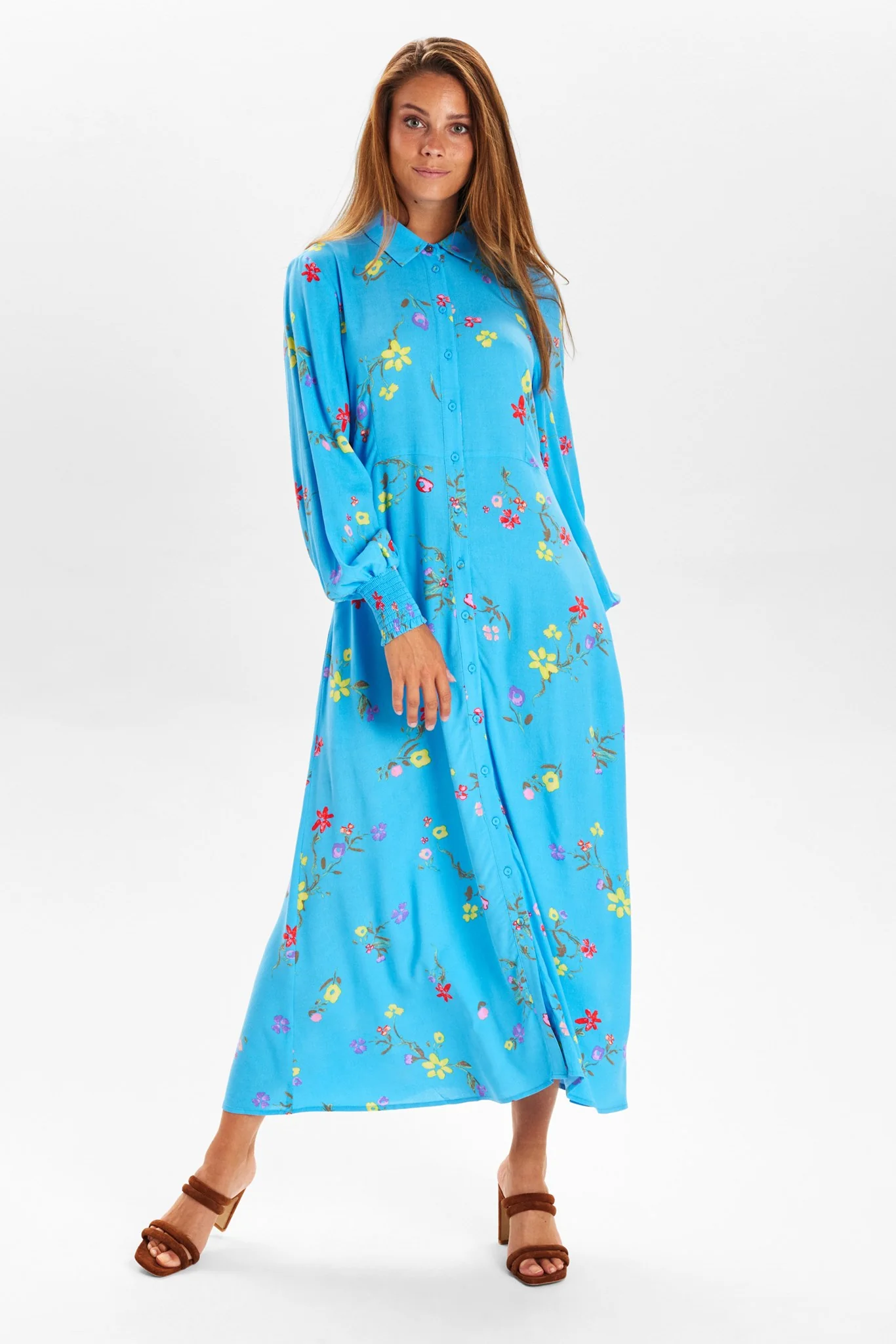 NUPAYANA SARA SHIRT DRESS - Bonnie Blue - Image 3