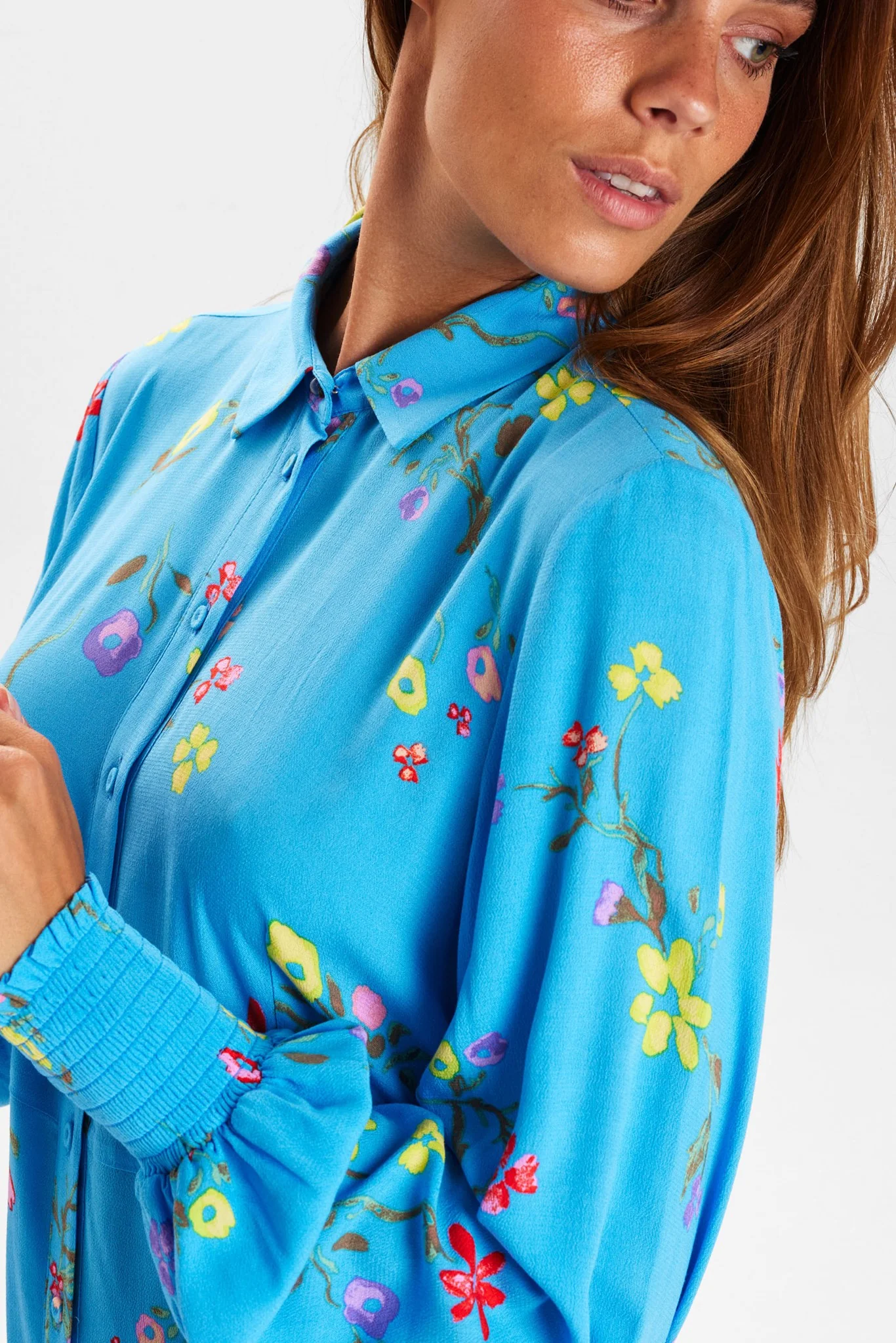 NUPAYANA SARA SHIRT DRESS - Bonnie Blue - Image 4
