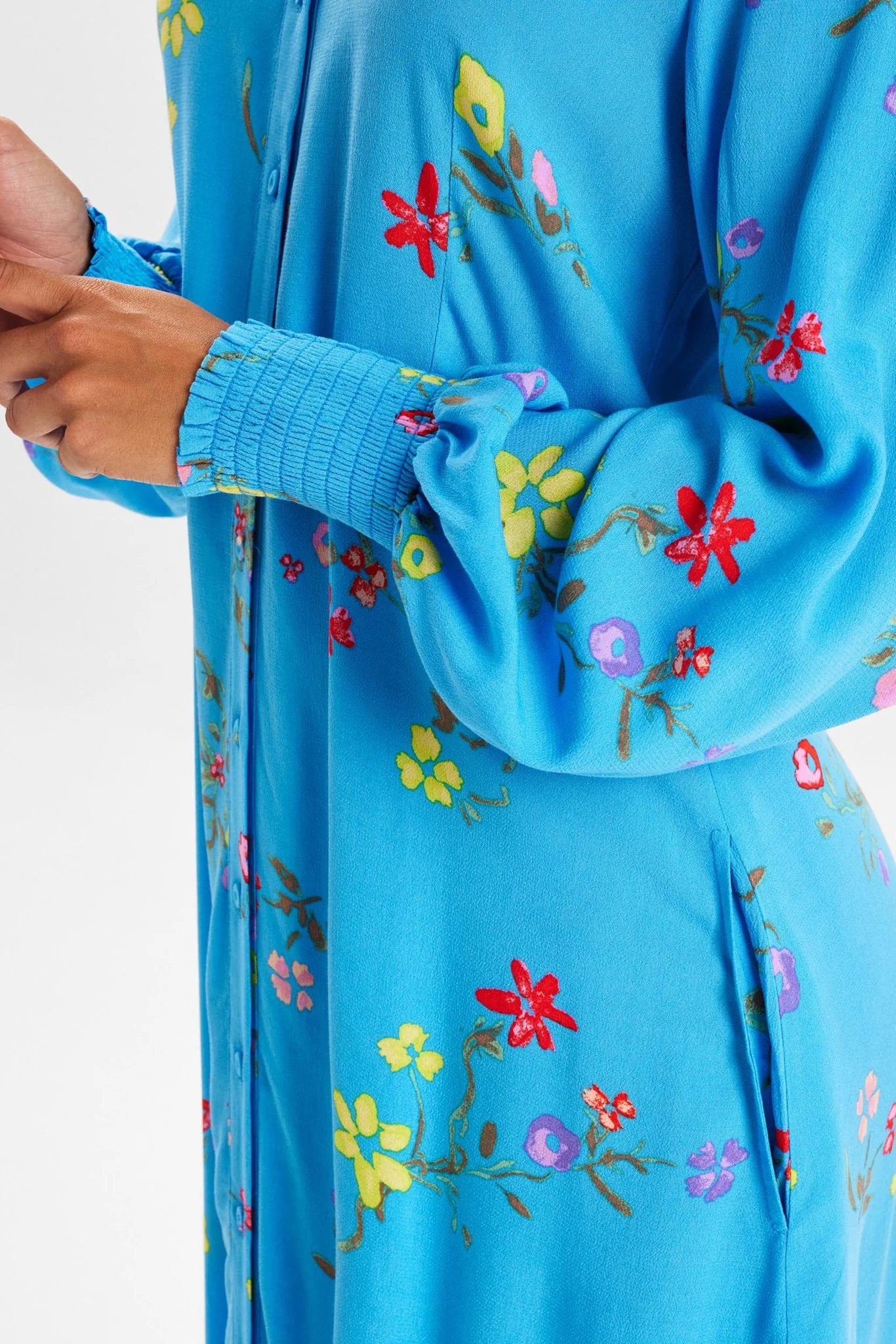 NUPAYANA SARA SHIRT DRESS - Bonnie Blue - Image 5