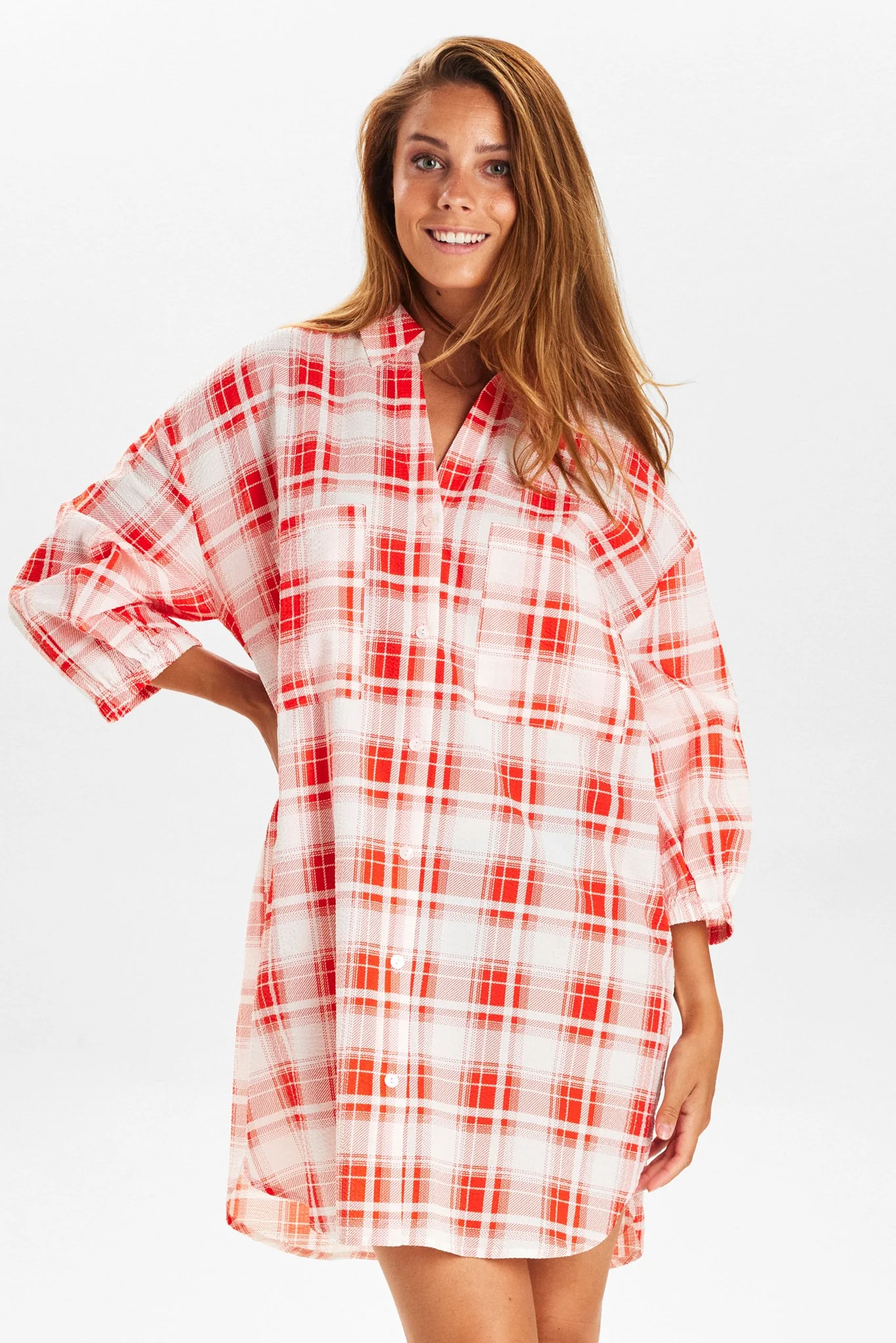 NUPERNILLA SHIRT - Cherry Tomato