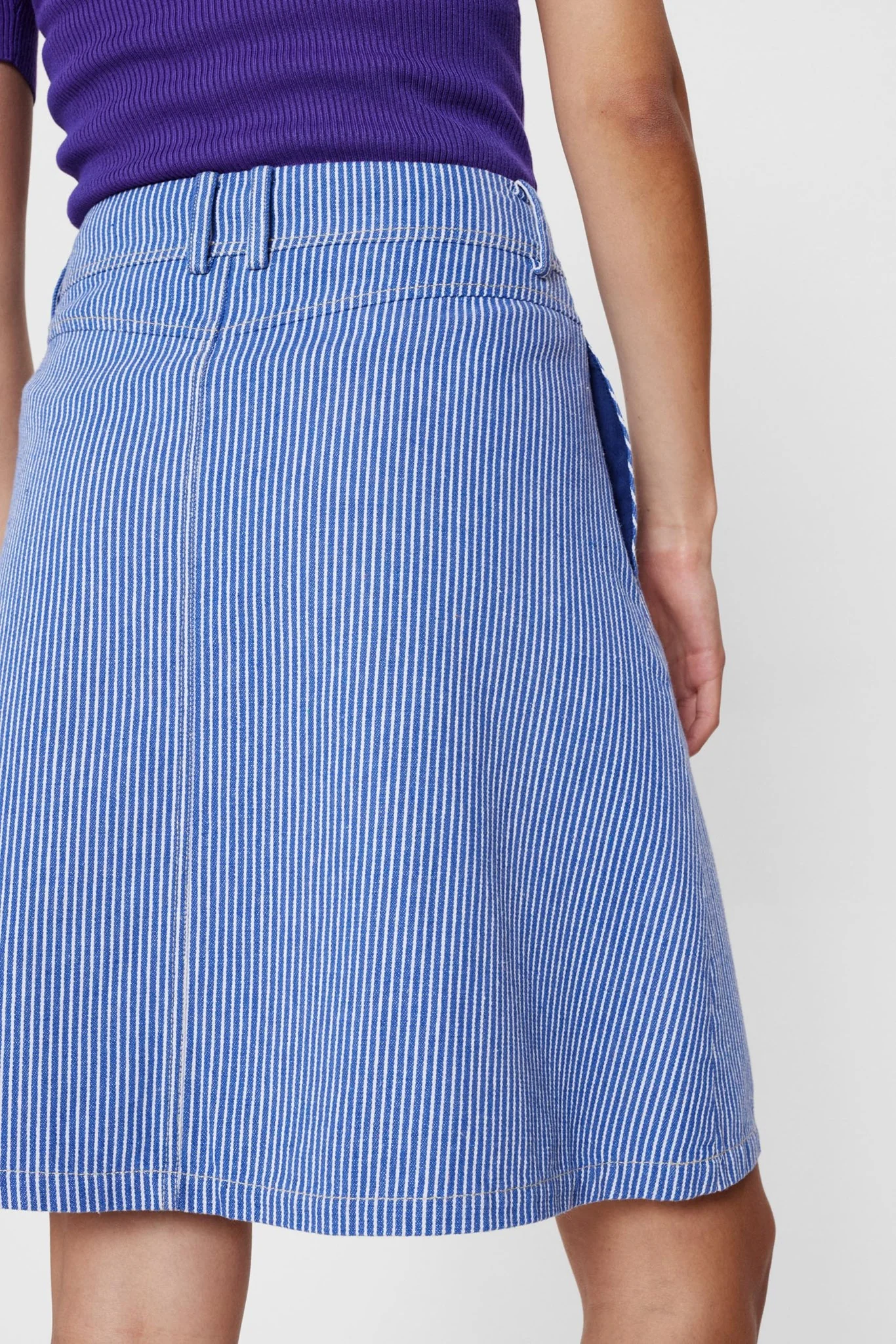 NUPERNILLE SKIRT - Medium Blue Denim - Image 4