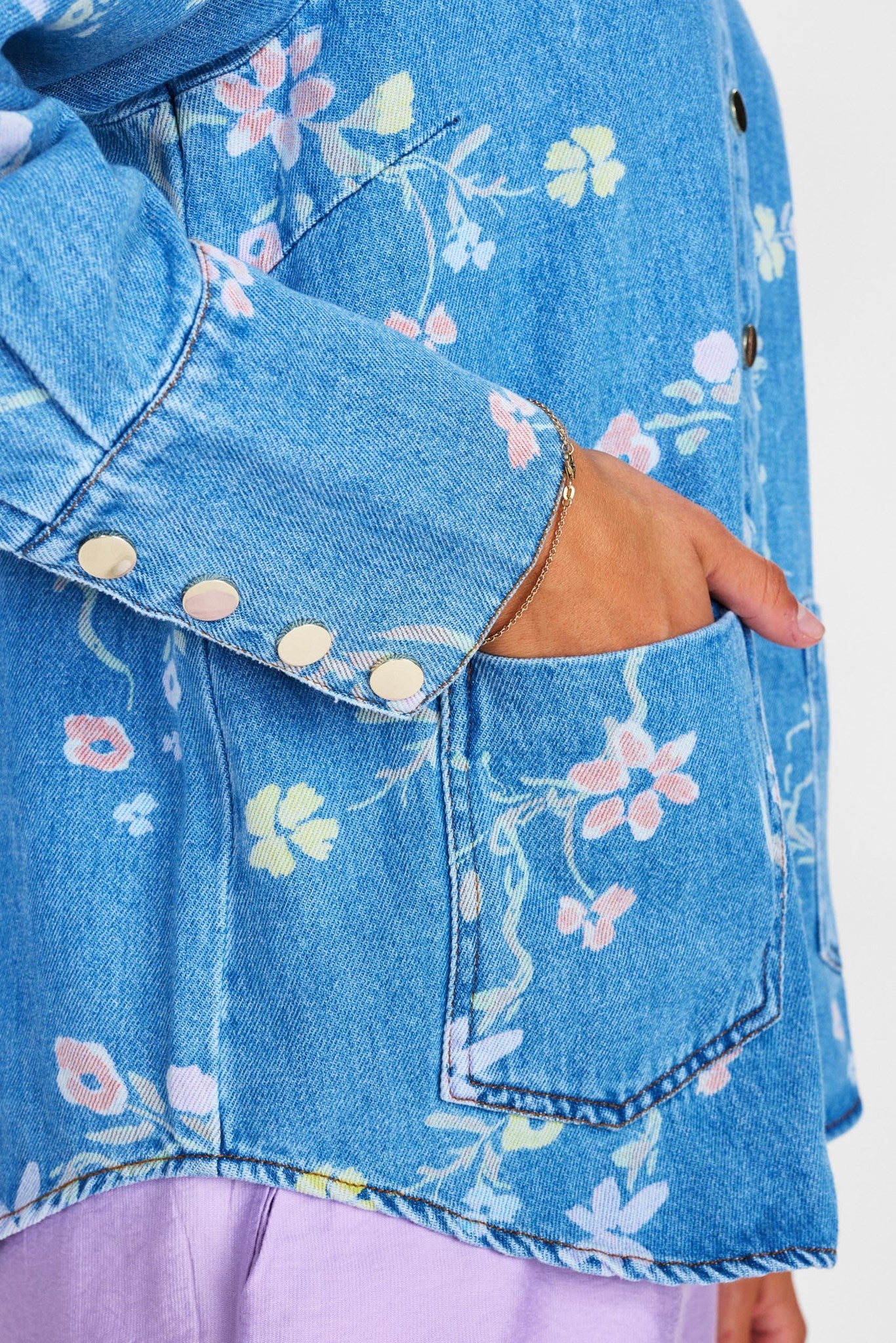 NUPETRA LS SHIRT - Light Blue Denim - Image 5
