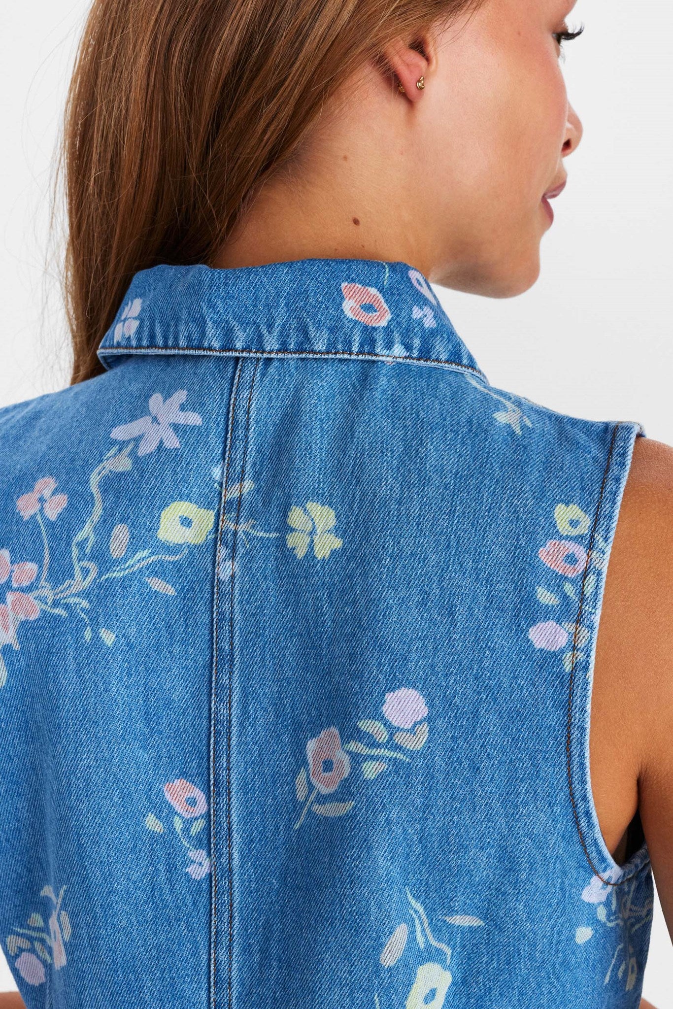 NUPETRA SL TOP - Light Blue Denim - Image 5