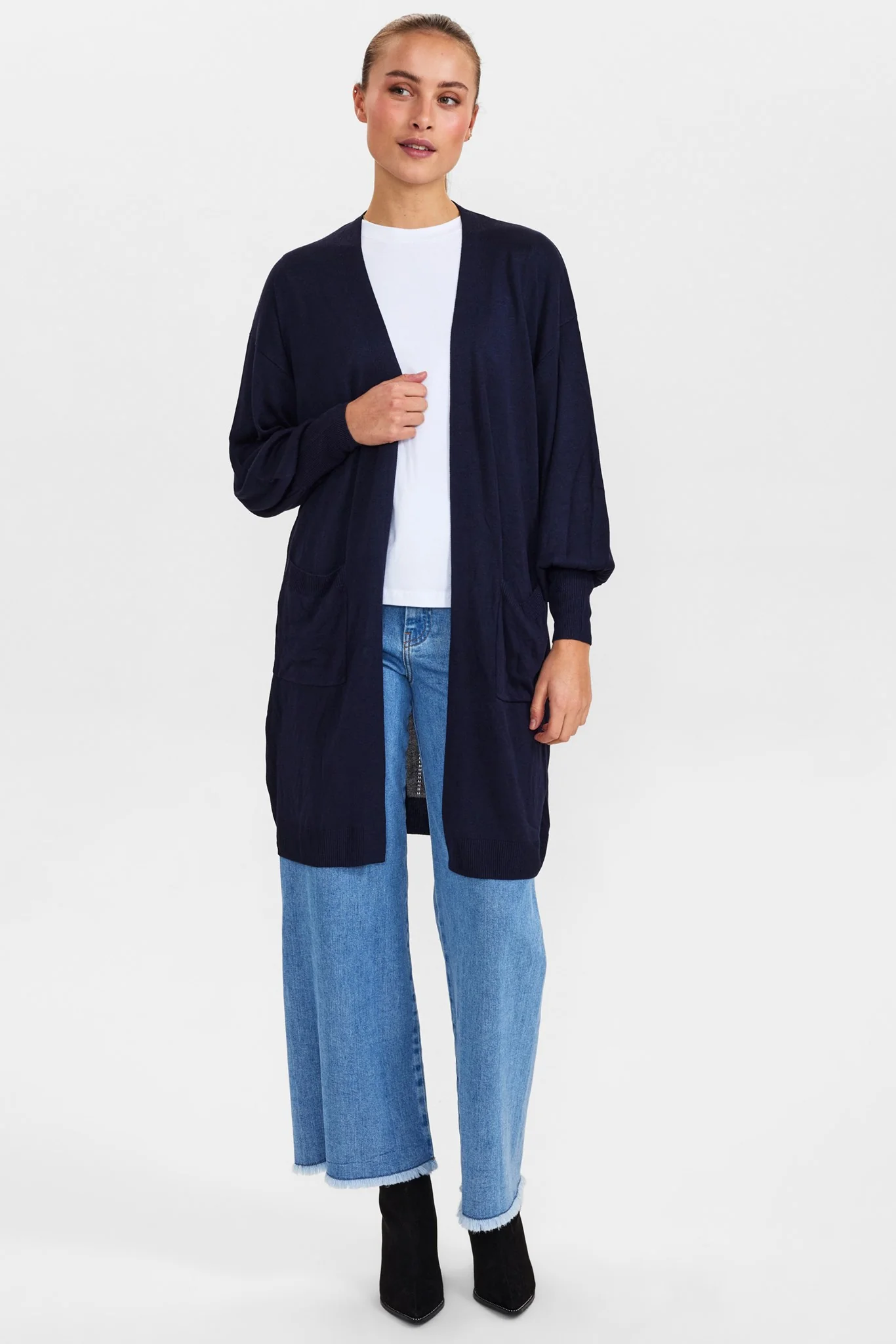 NUPIANY LONG CARDIGAN - NOOS - Dark Sapphire - Image 3