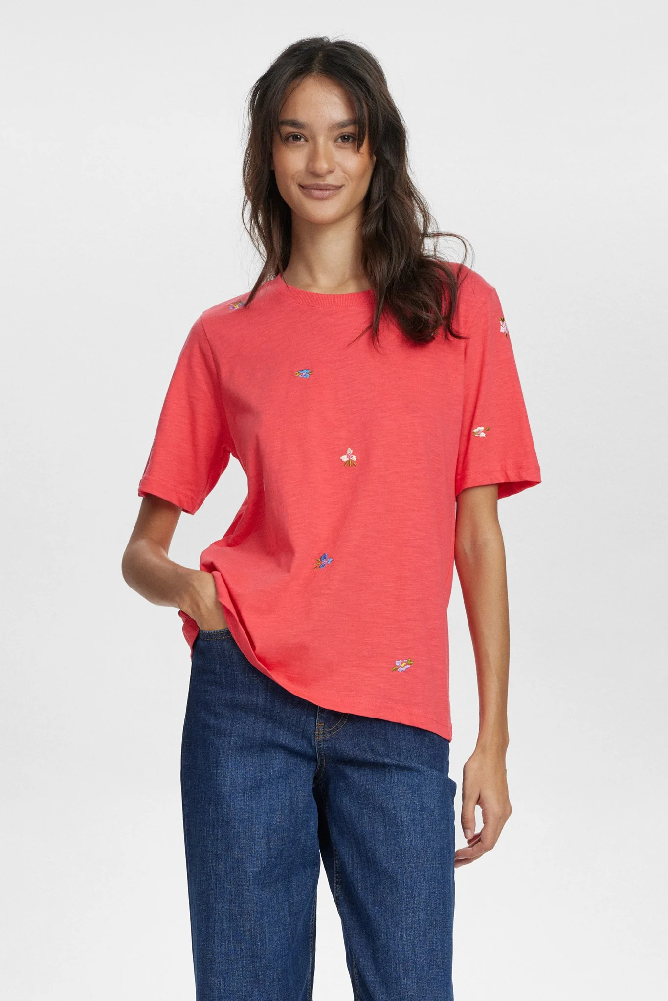 NUPILAS T-SHIRT GOTS - Geranium