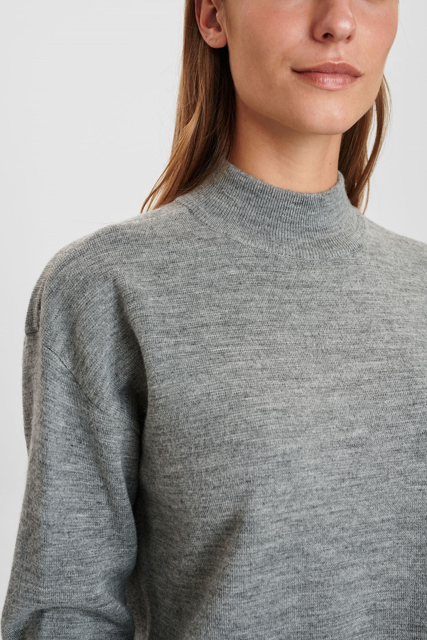 NUPILLYWOOLI PULLOVER - Light grey mel - Image 4