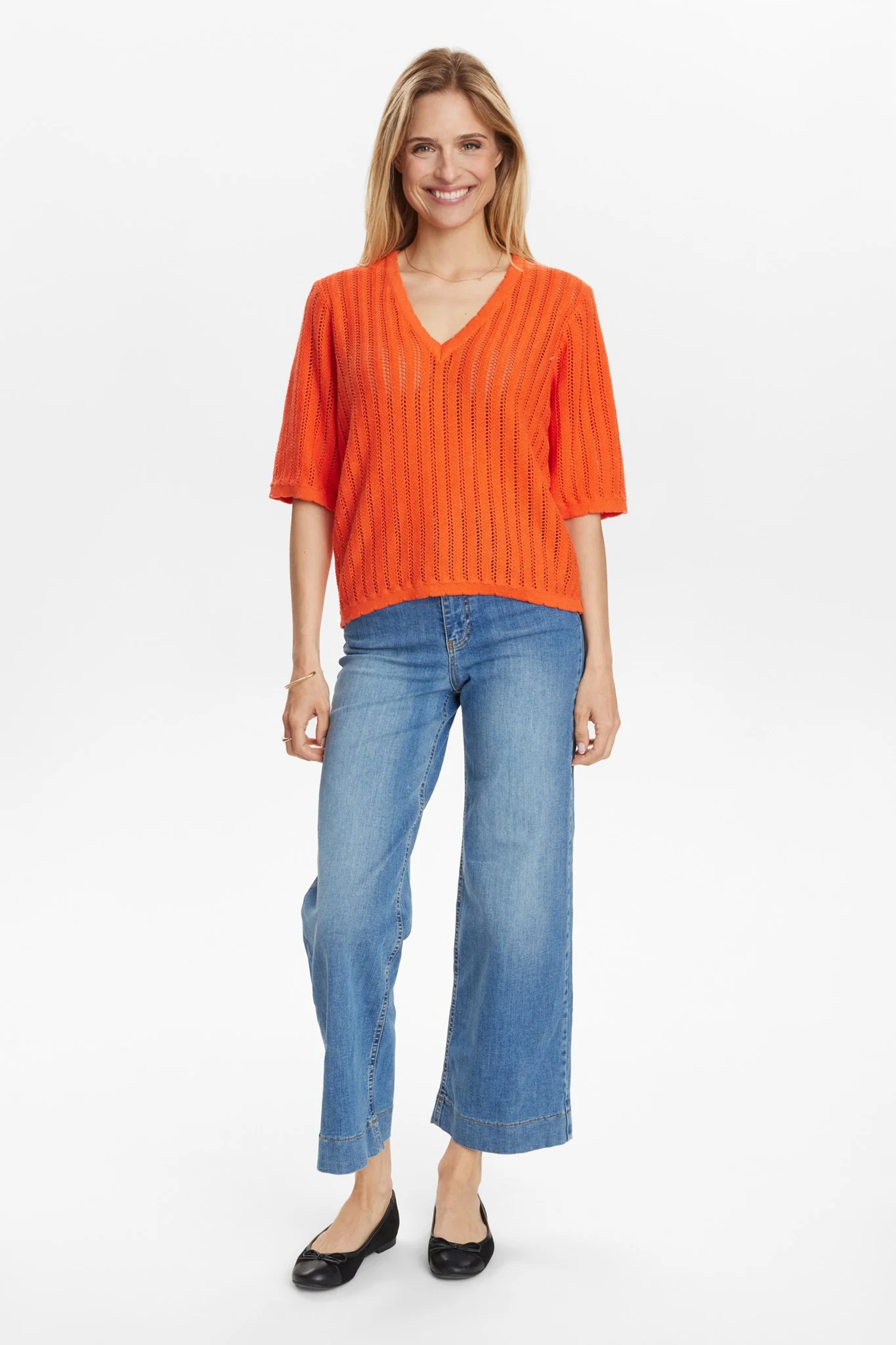 NUPOELLE SS PULLOVER - Cherry Tomato - Image 3