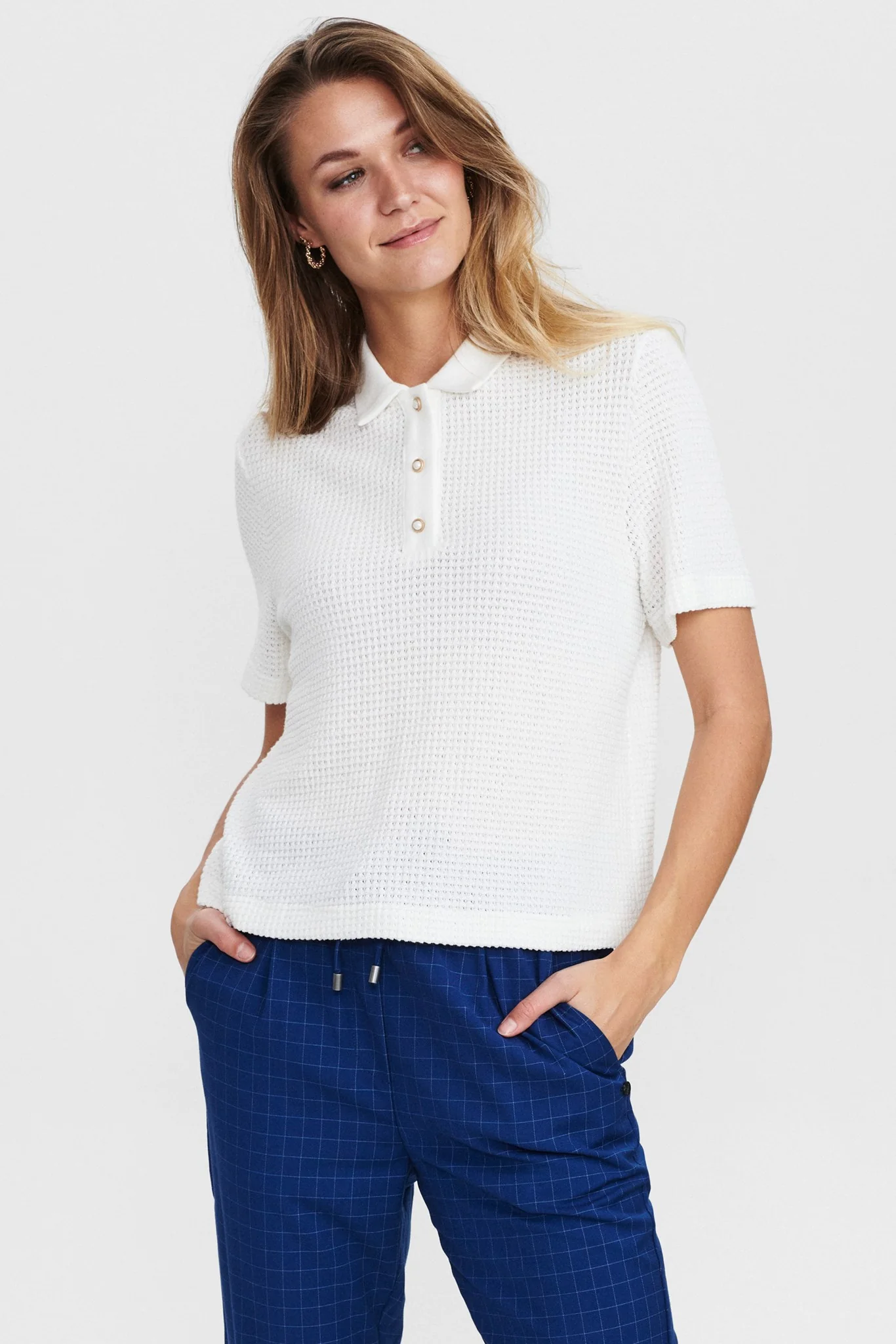 NUPOLO SHIRT - Cloud Dancer
