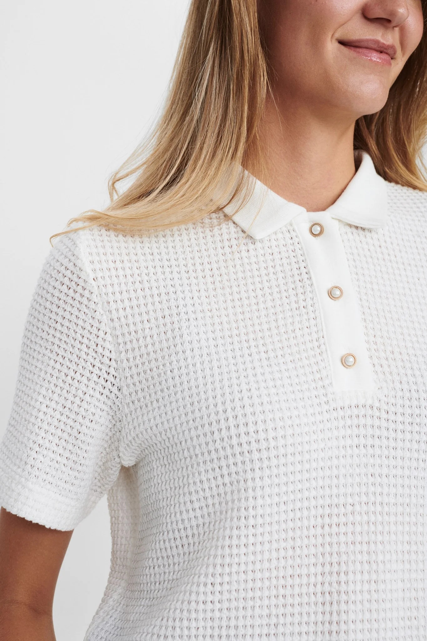 NUPOLO SHIRT - Cloud Dancer - Image 4