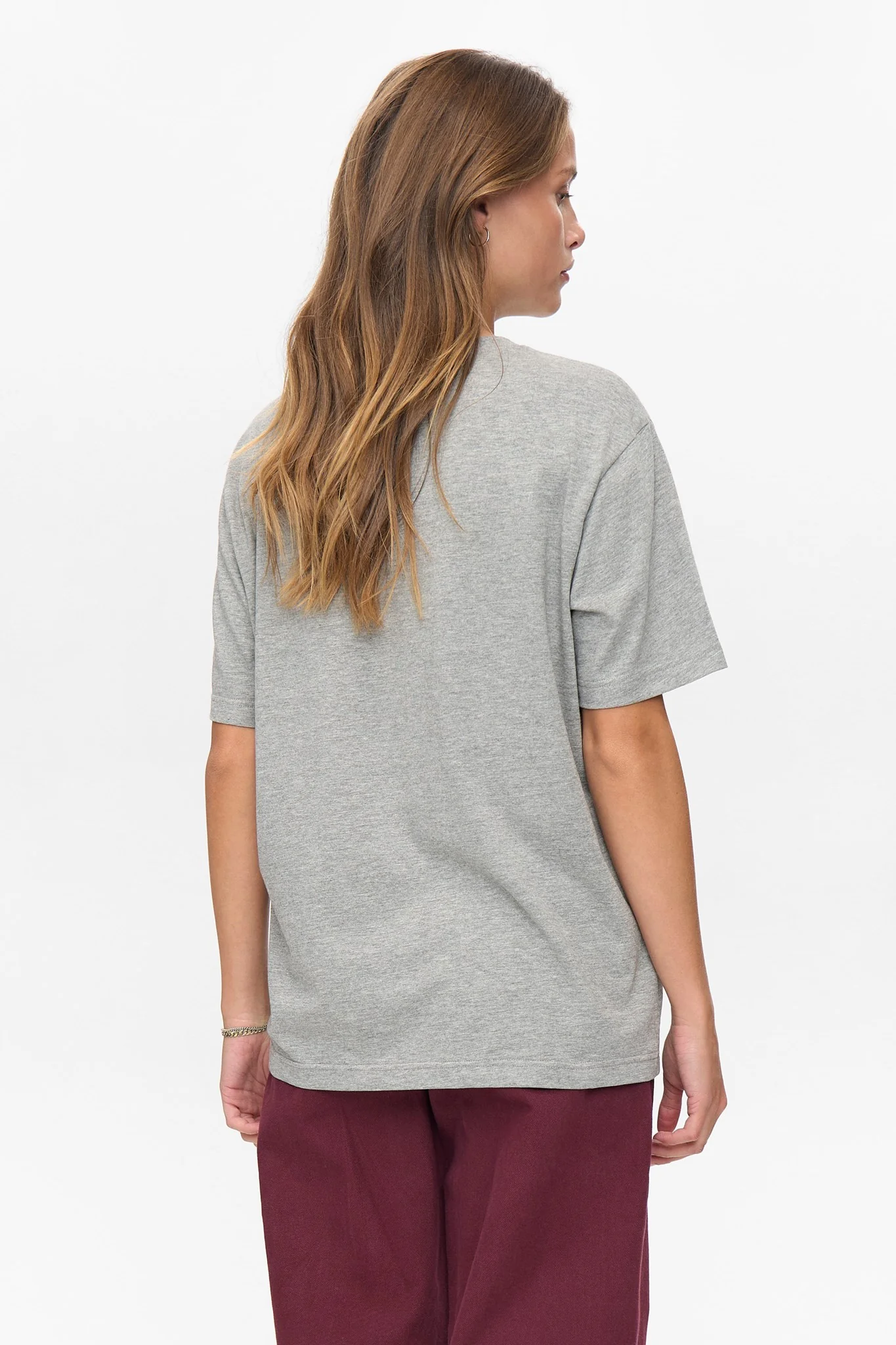 NUPREMA OVERSIZE TEE  - Medium Grey mel - Image 4