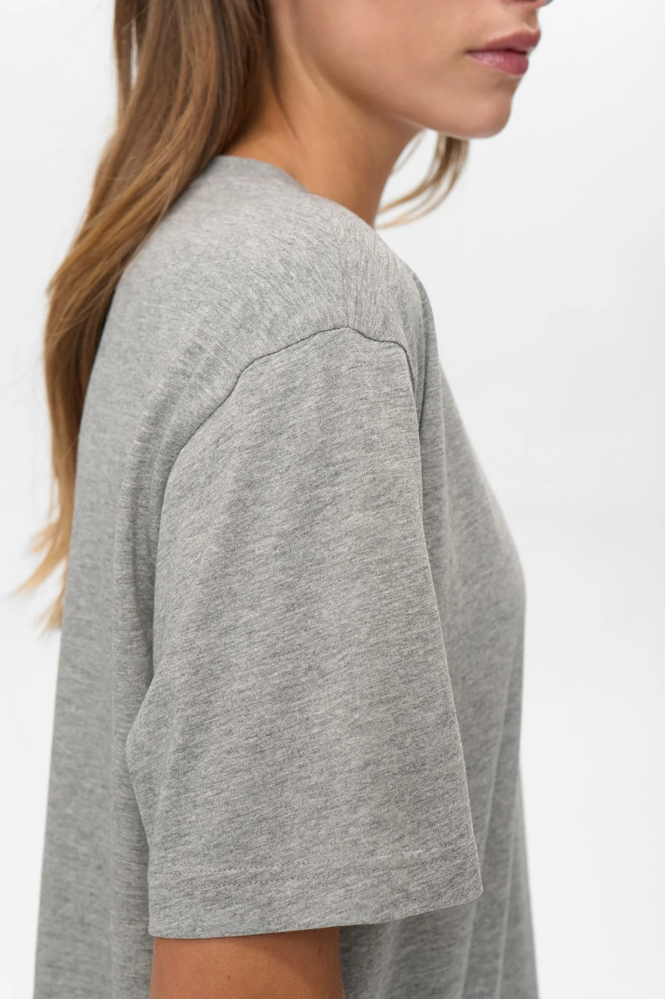 NUPREMA OVERSIZE TEE  - Medium Grey mel - Image 6