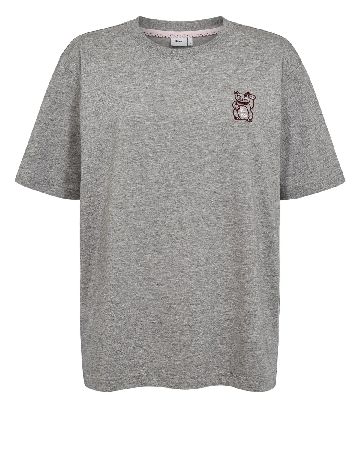 NUPREMA OVERSIZE TEE  - Medium Grey mel - Image 7